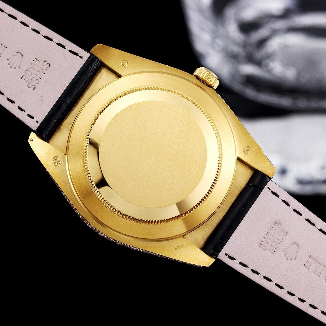 【 ROLEX 】劳力士 ♛ 顶级好货🌈首款日志型满天星美洲鳄鱼皮带系列 !✨