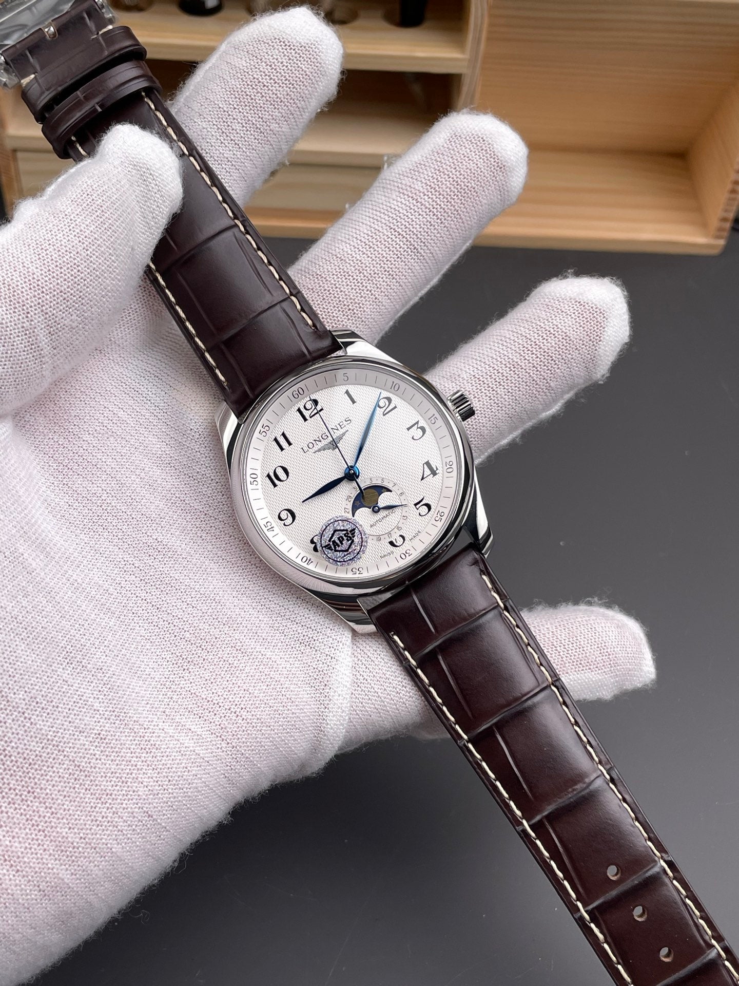 Longines 浪琴名匠 四针月相/40mm/602机