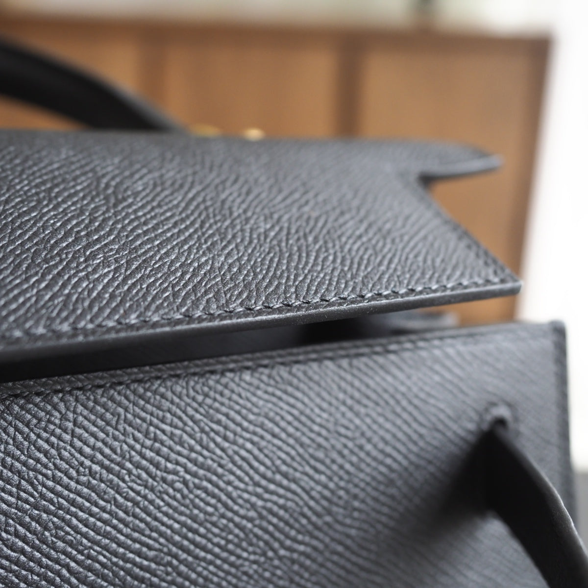 Hermes Kelly 28cm 89/黑色/Noir Epsom leather Gold hardware