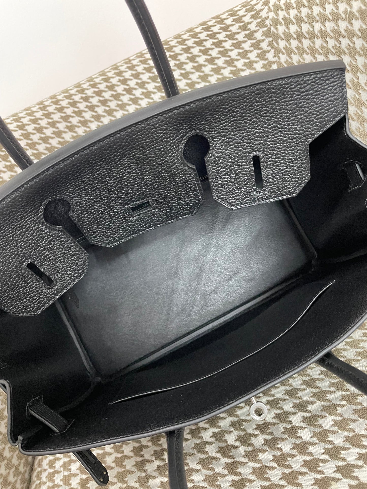 Hermes Birkin 30cm 89/黑色/Noir Togo leather Palladium hardware