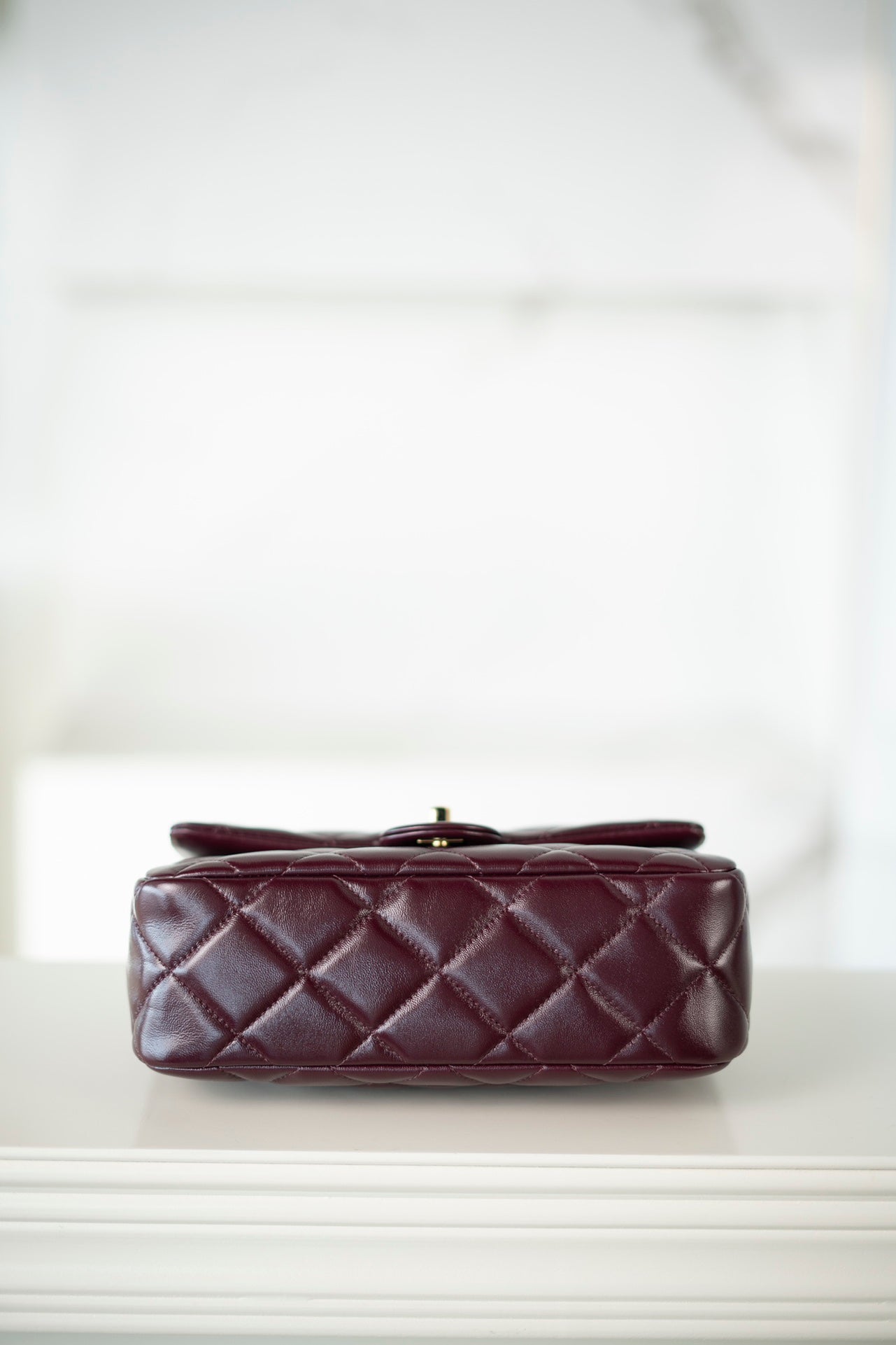 CHANEL 𝟐𝟒𝐛 Flap 新型粗链手柄 酒红 大号