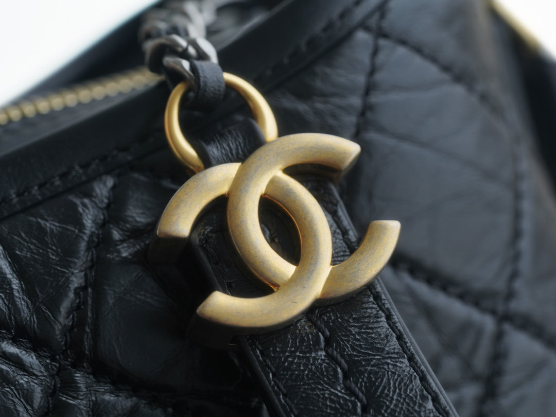 CHANEL 𝗚𝗮𝗯𝗿𝗶𝗲𝗹𝗹𝗲 ❥ 经典流浪包 正品皮 黑色➿大号