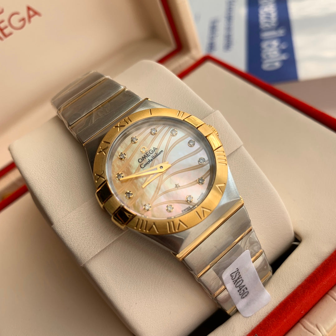 Omega watch 星座系列石英女表 表盘直径27mm