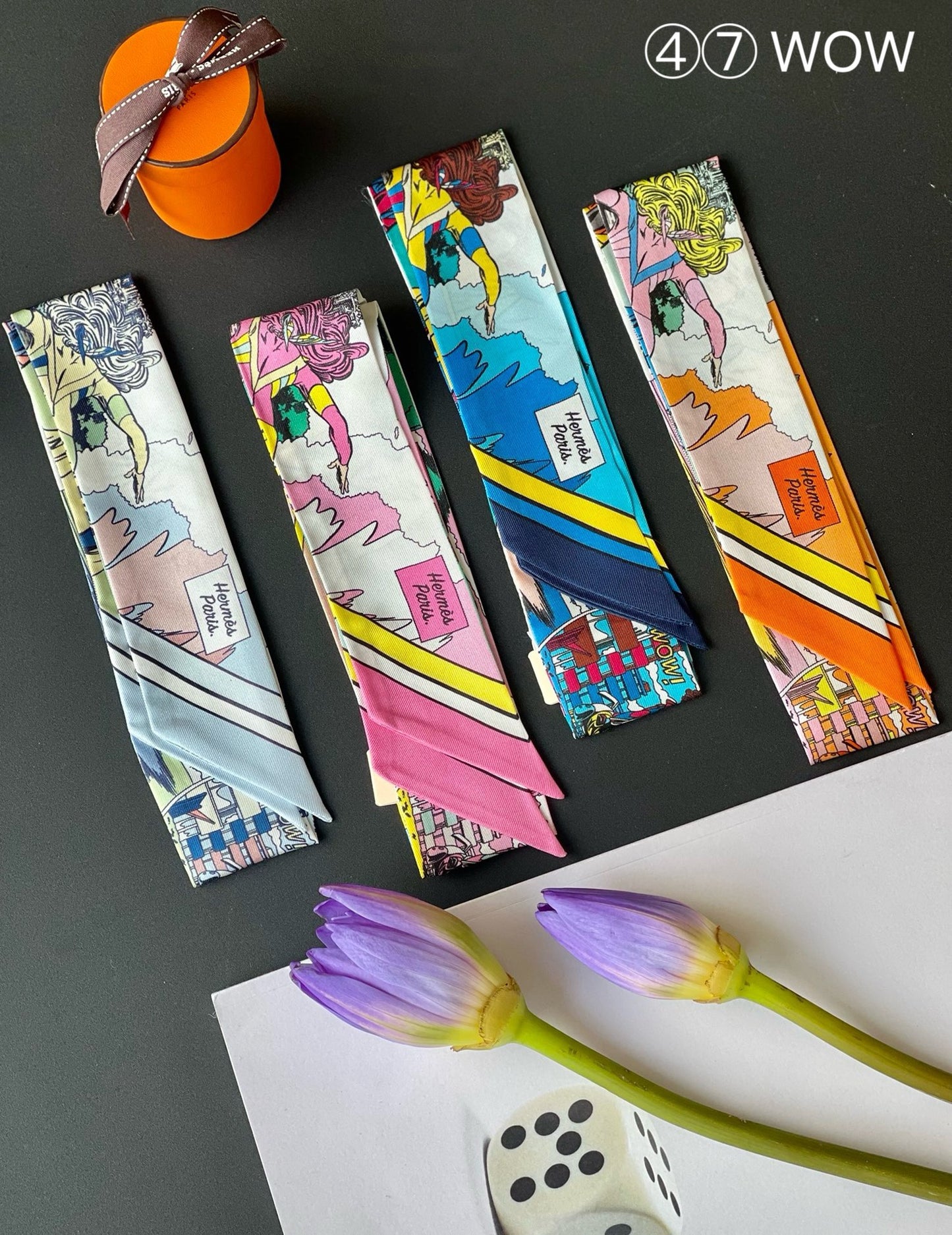 Hermes Twilly Silk scarf a lot of colours and styles to choose from