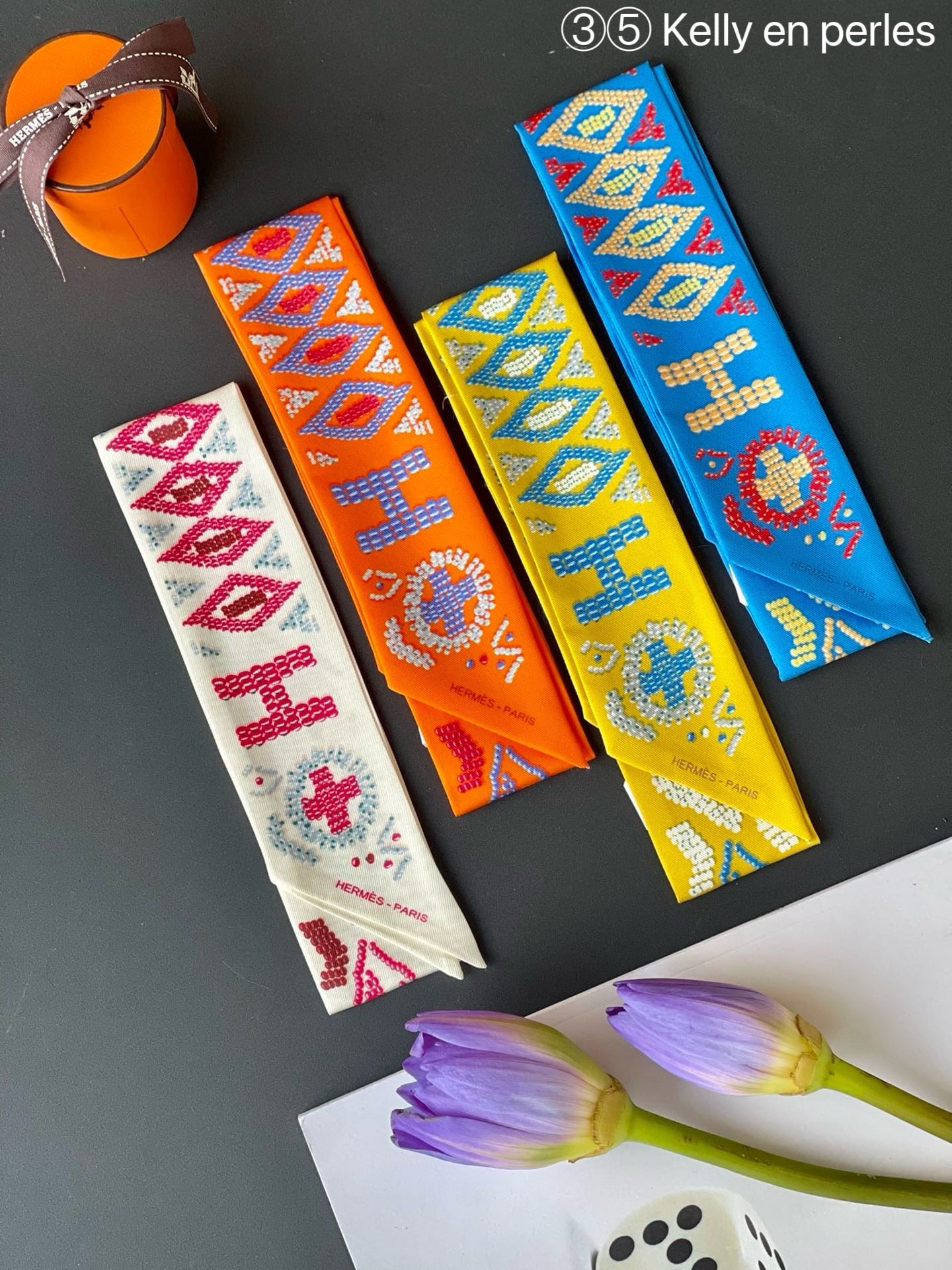 Hermes Twilly Silk scarf a lot of colours and styles to choose from