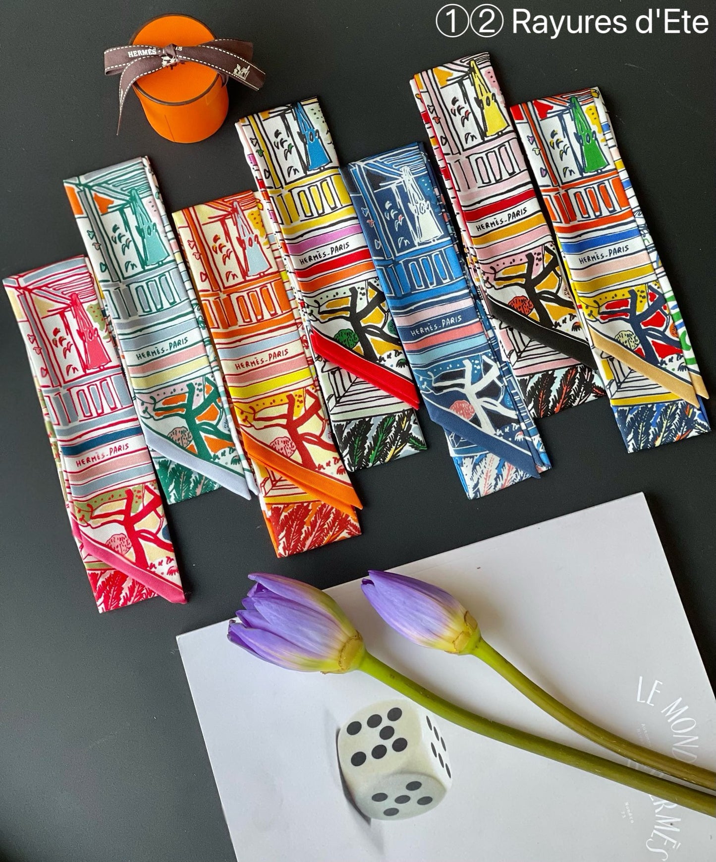 Hermes Twilly Silk scarf a lot of colours and styles to choose from