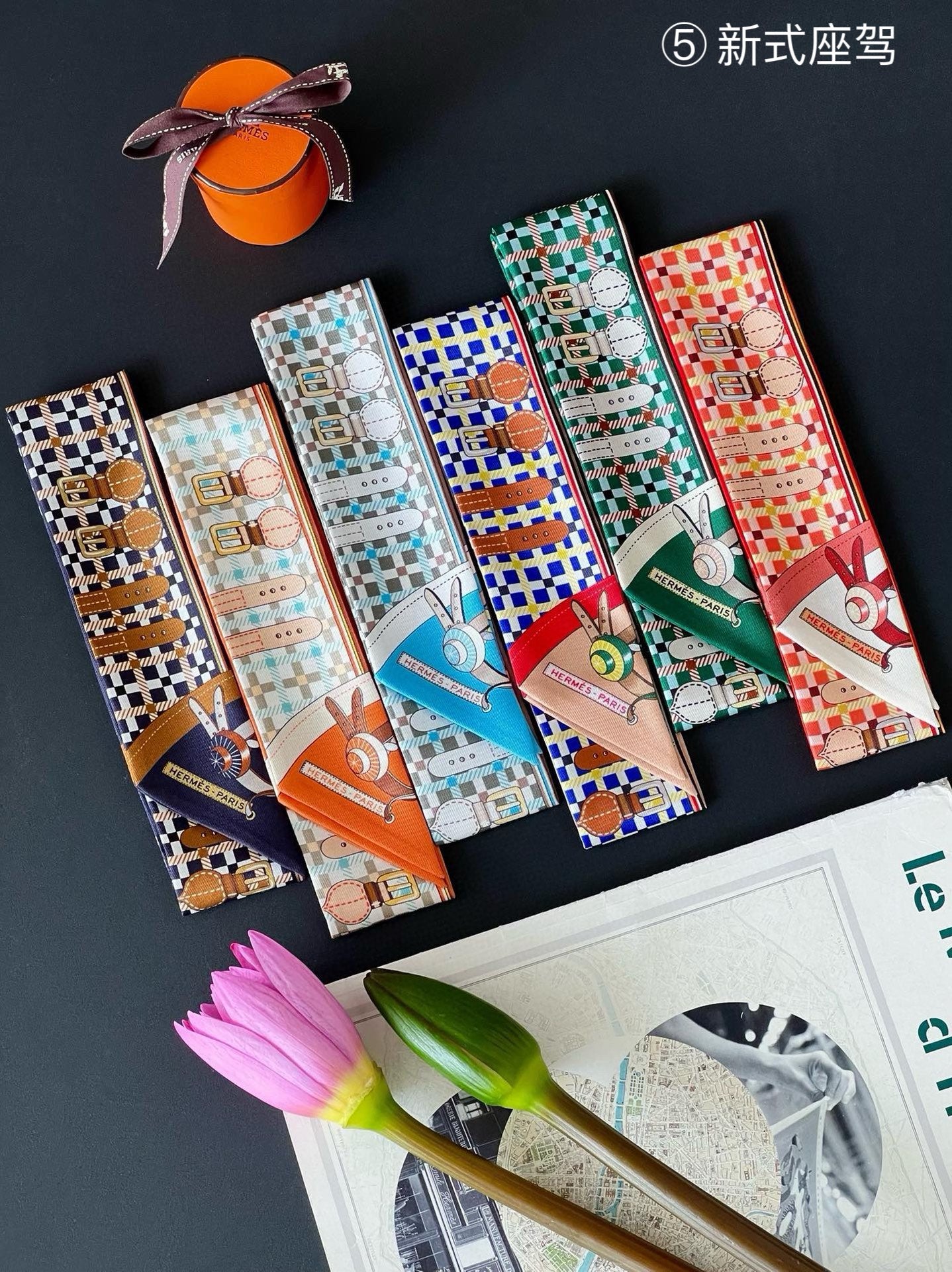 Hermes Twilly Silk scarf a lot of colours and styles to choose from