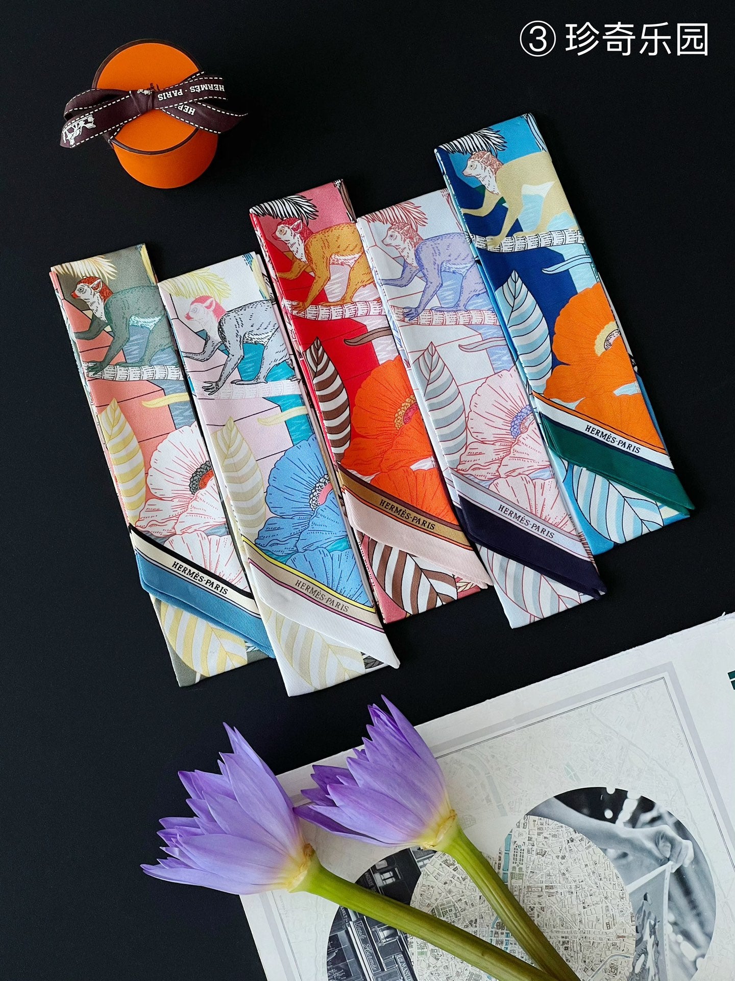 Hermes Twilly Silk scarf a lot of colours and styles to choose from