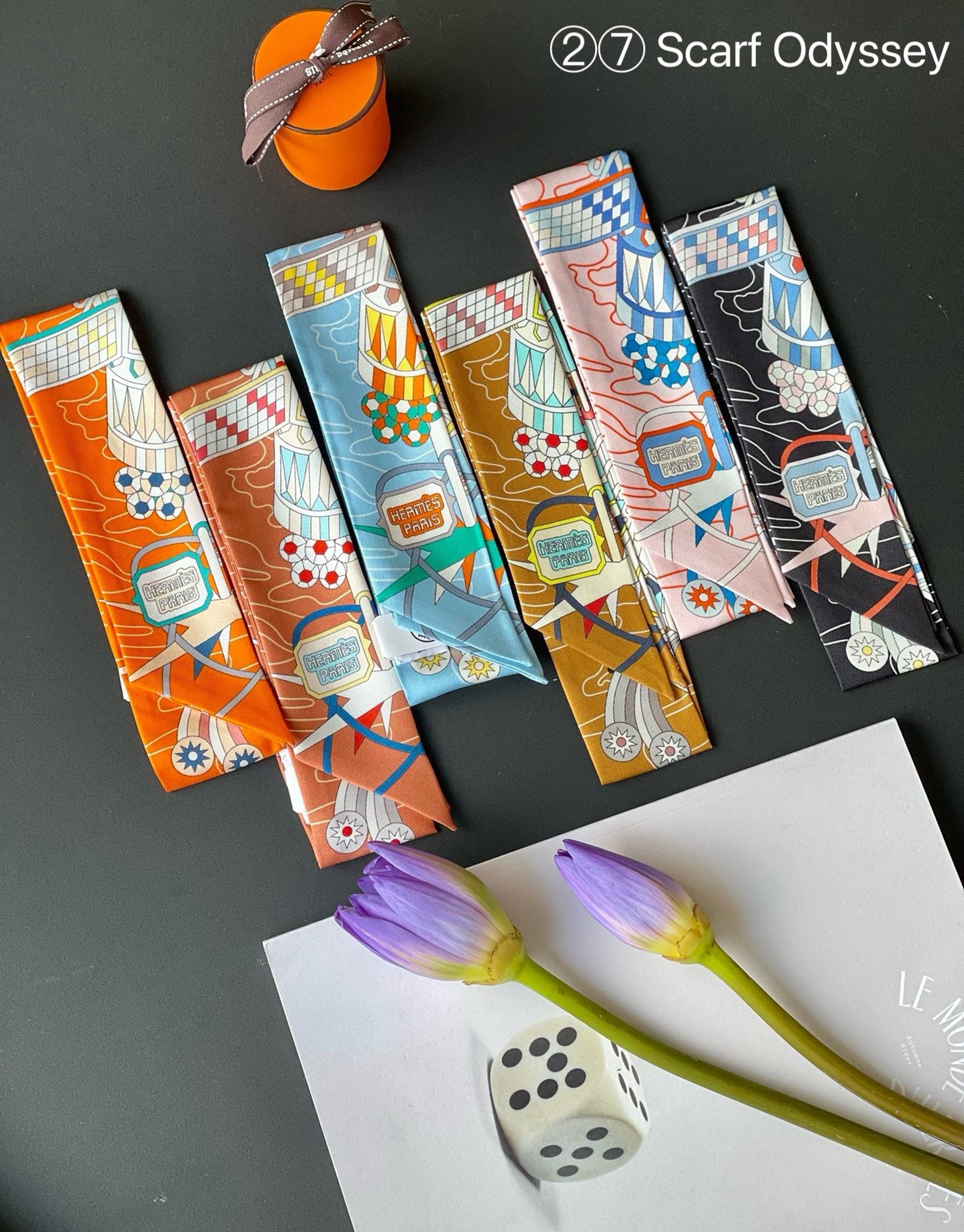 Hermes Twilly Silk scarf a lot of colours and styles to choose from