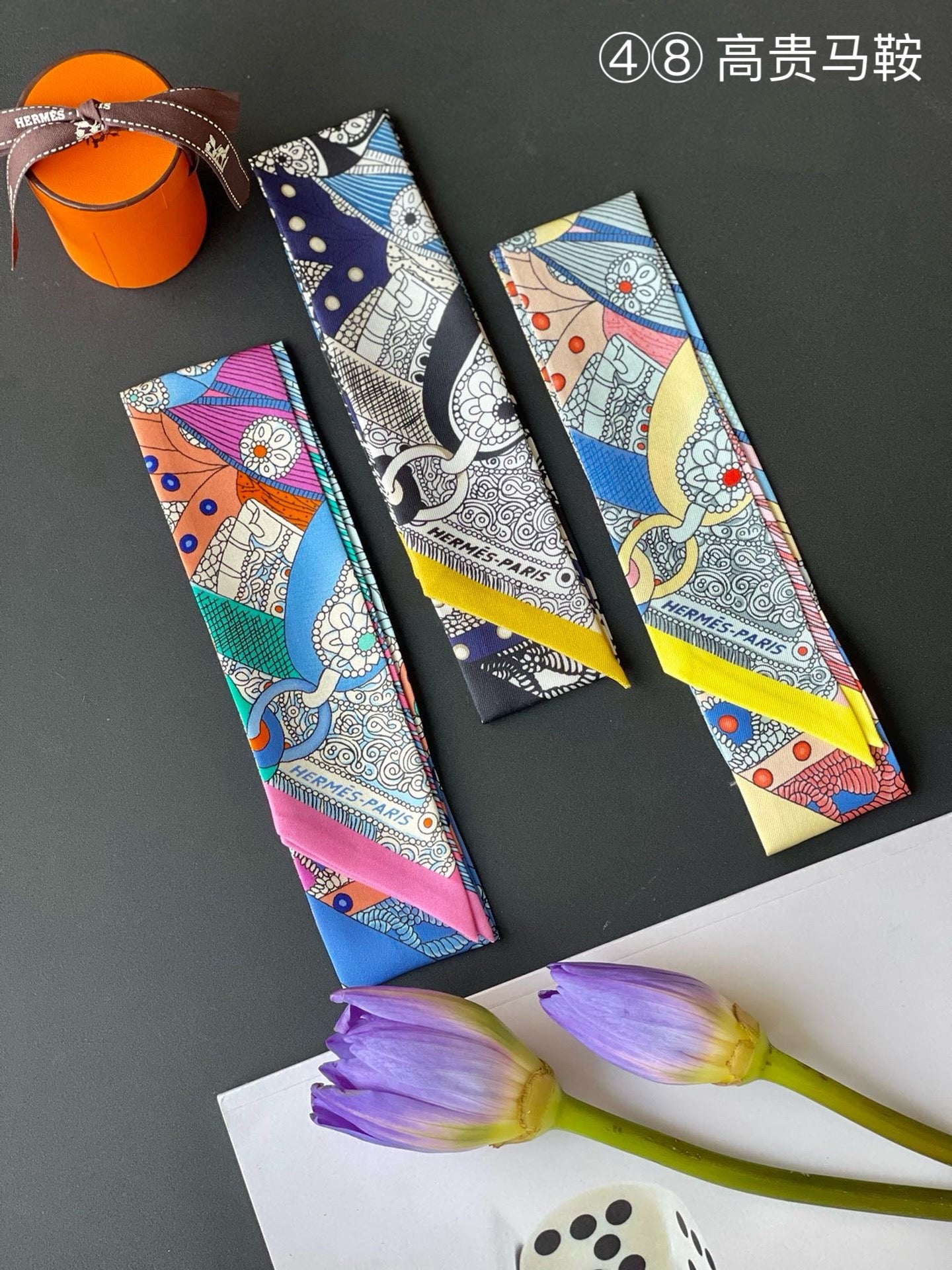 Hermes Twilly Silk scarf a lot of colours and styles to choose from