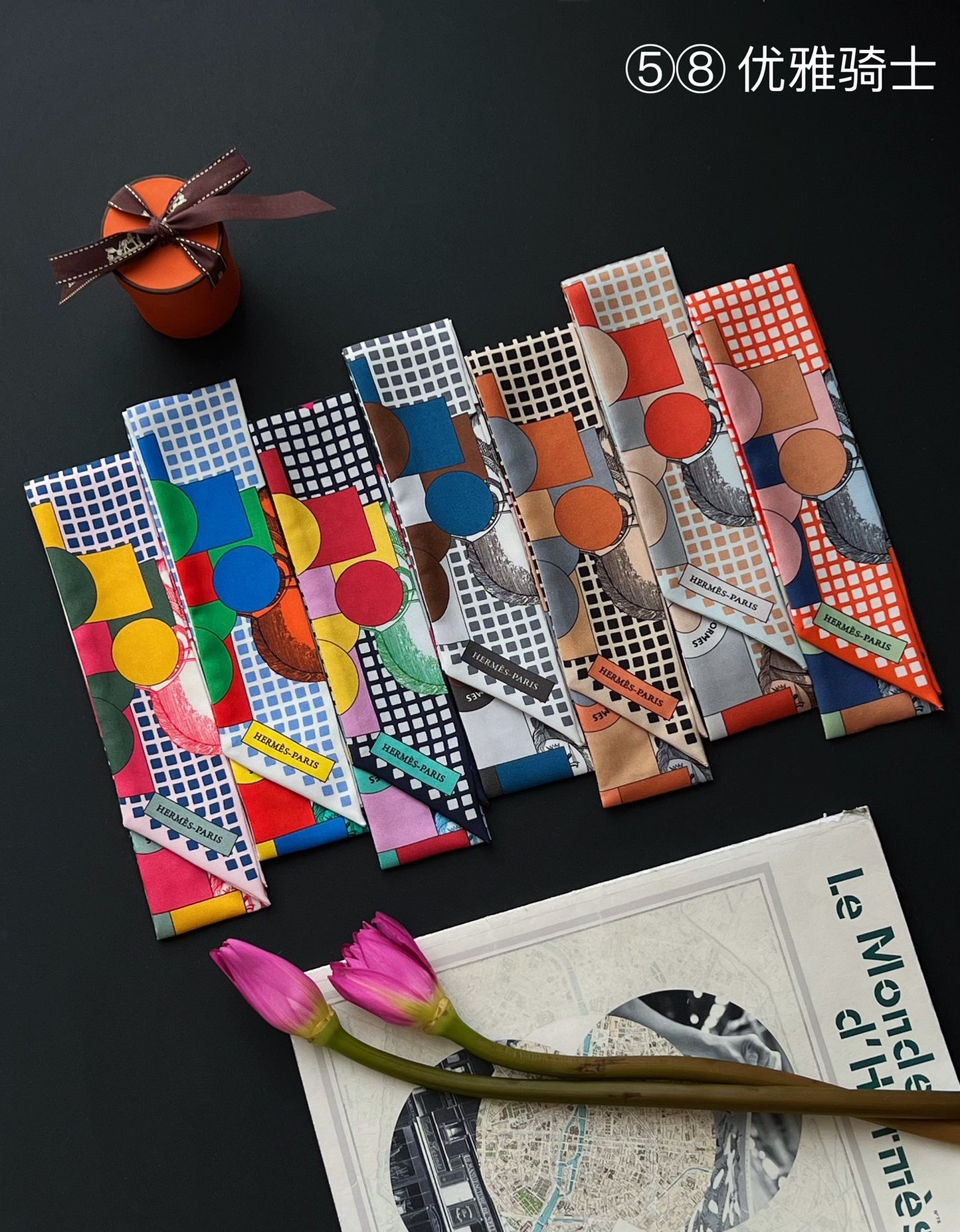 Hermes Twilly Silk scarf a lot of colours and styles to choose from