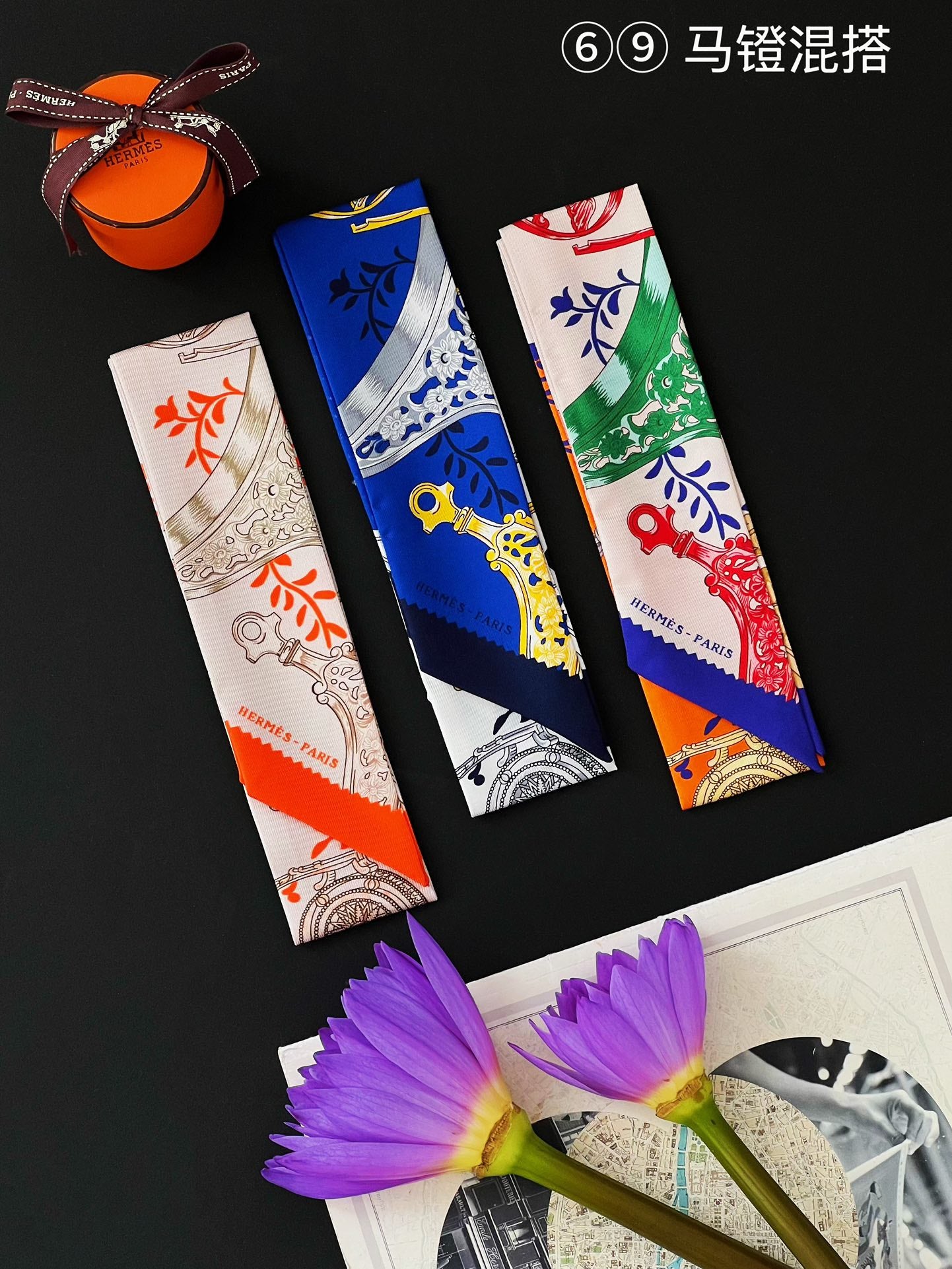 Hermes Twilly Silk scarf a lot of colours and styles to choose from