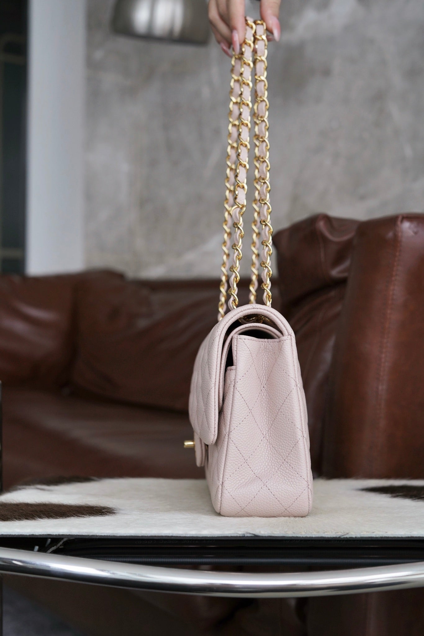 CHANEL 𝐂𝐥𝐚𝐬𝐬𝐢𝐜 𝐅𝐥𝐚𝐩 中号经典口盖包 樱花粉🌸