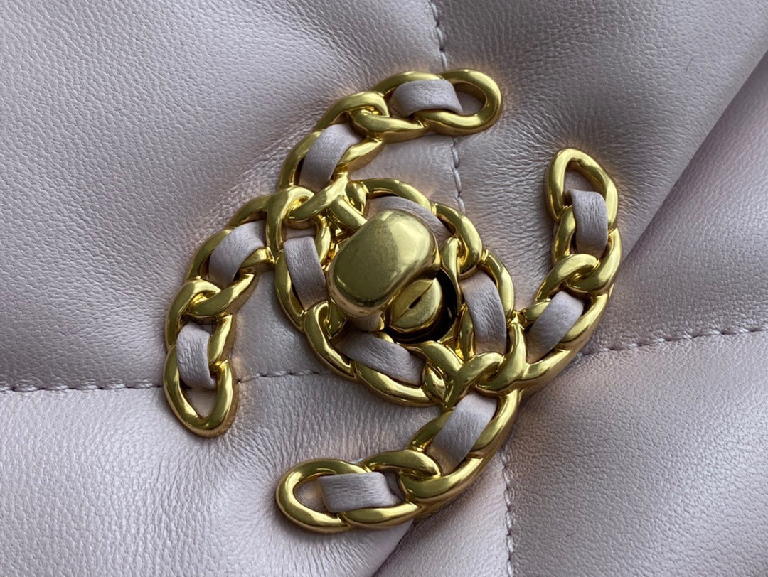 CHANEL 19bag 20/21春夏新色☻樱花粉 中号