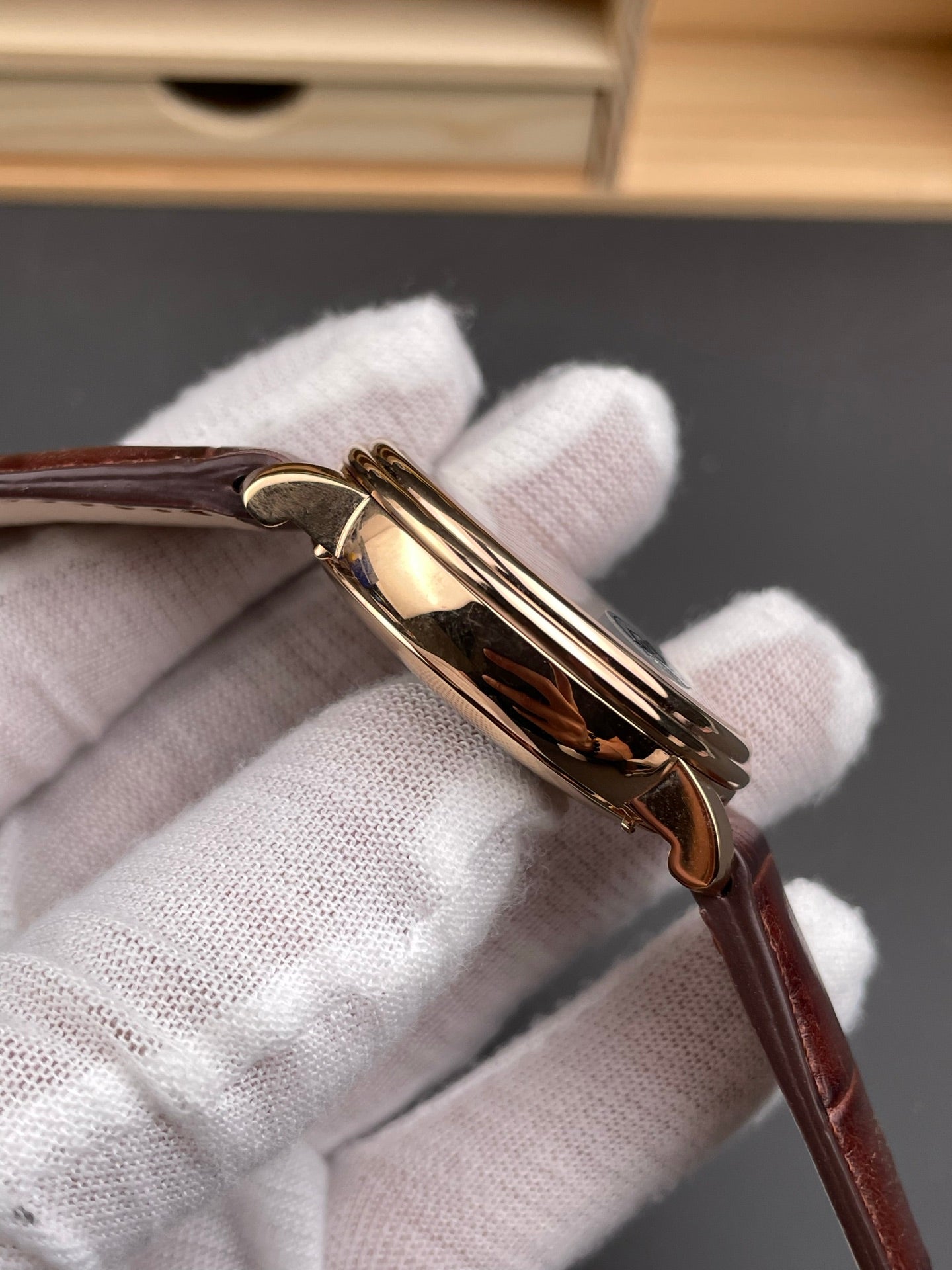 Blancpain 宝珀6654 玫金/40mm/星期日历月相月历显示