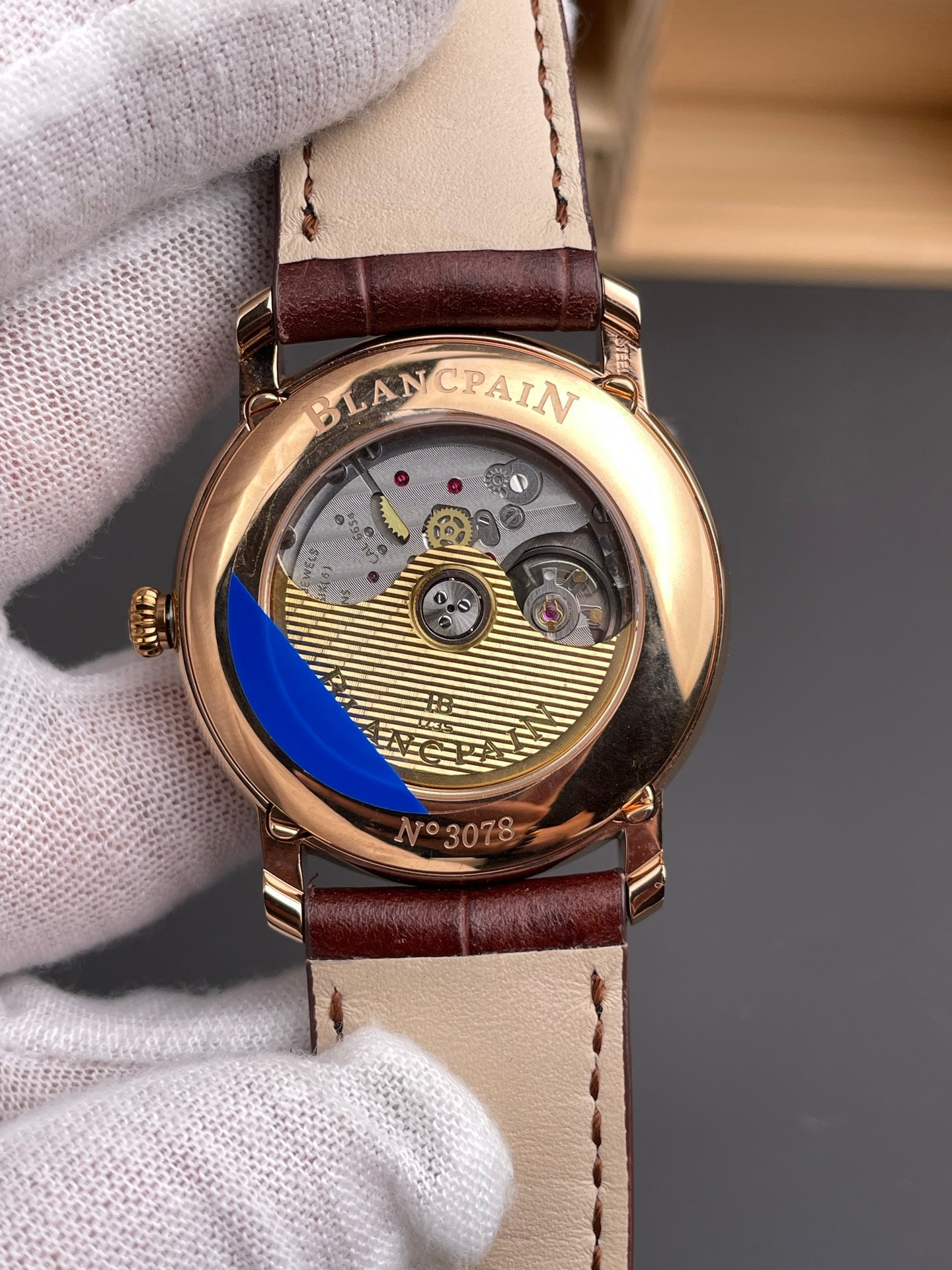 Blancpain 宝珀6654 玫金/40mm/星期日历月相月历显示