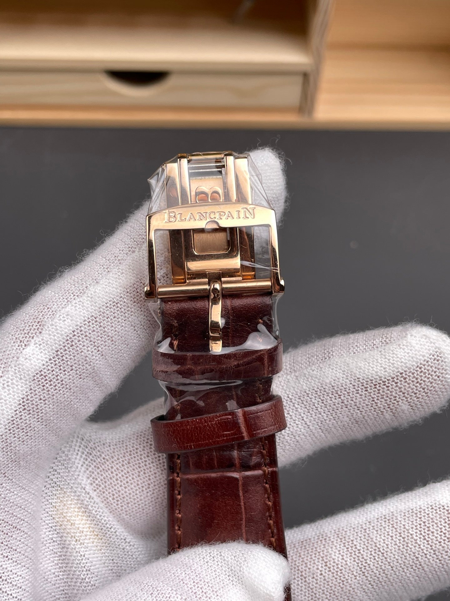 Blancpain 宝珀6654 玫金/40mm/星期日历月相月历显示