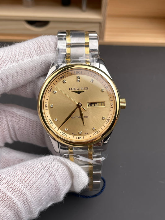 Longines watch 双历名匠 间金钻刻/40mm/2836机