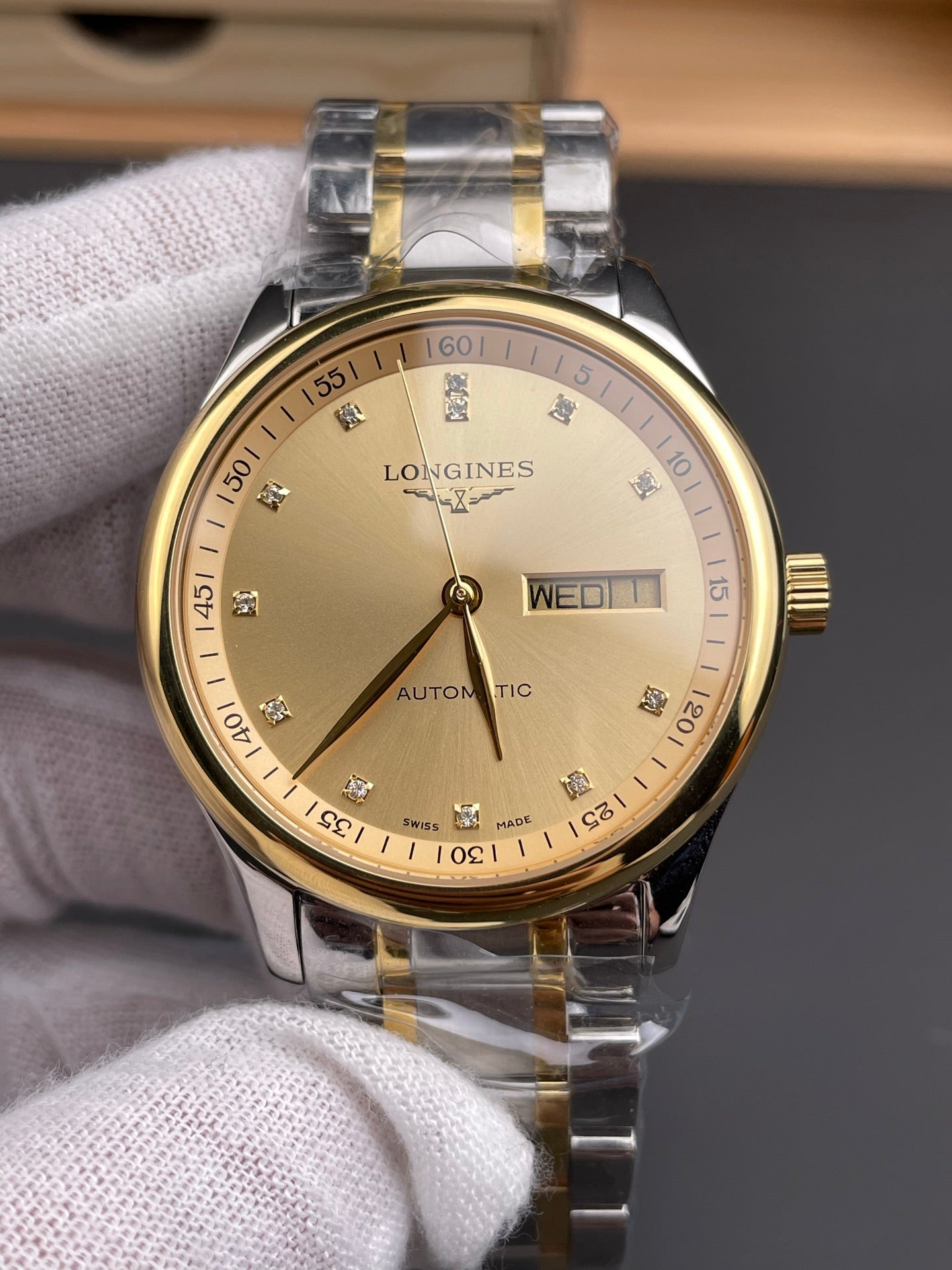 Longines watch 双历名匠 间金钻刻/40mm/2836机