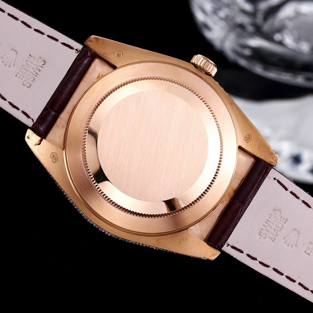 【 ROLEX 】劳力士 ♛ 顶级好货🌈首款日志型满天星美洲鳄鱼皮带系列 ！✨