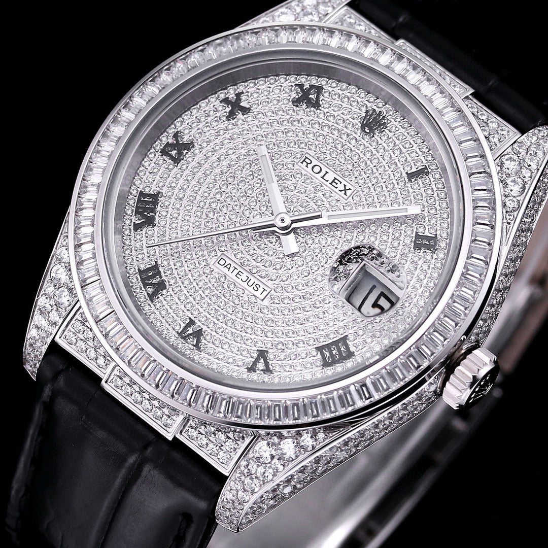 【 ROLEX 】劳力士 ♛ 顶级好货🌈首款日志型满天星美洲鳄鱼皮带系列 ！✨