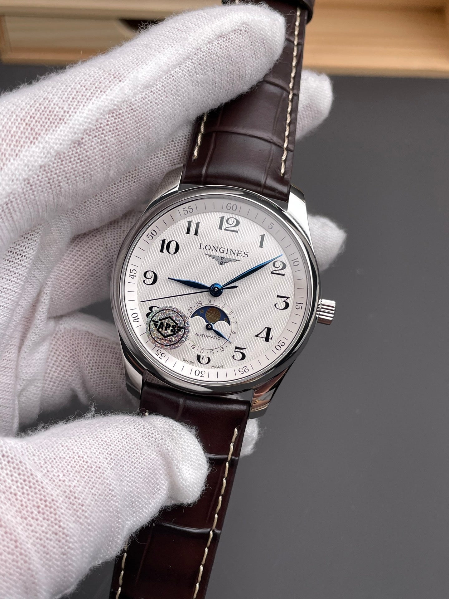 Longines 浪琴名匠 四针月相/40mm/602机