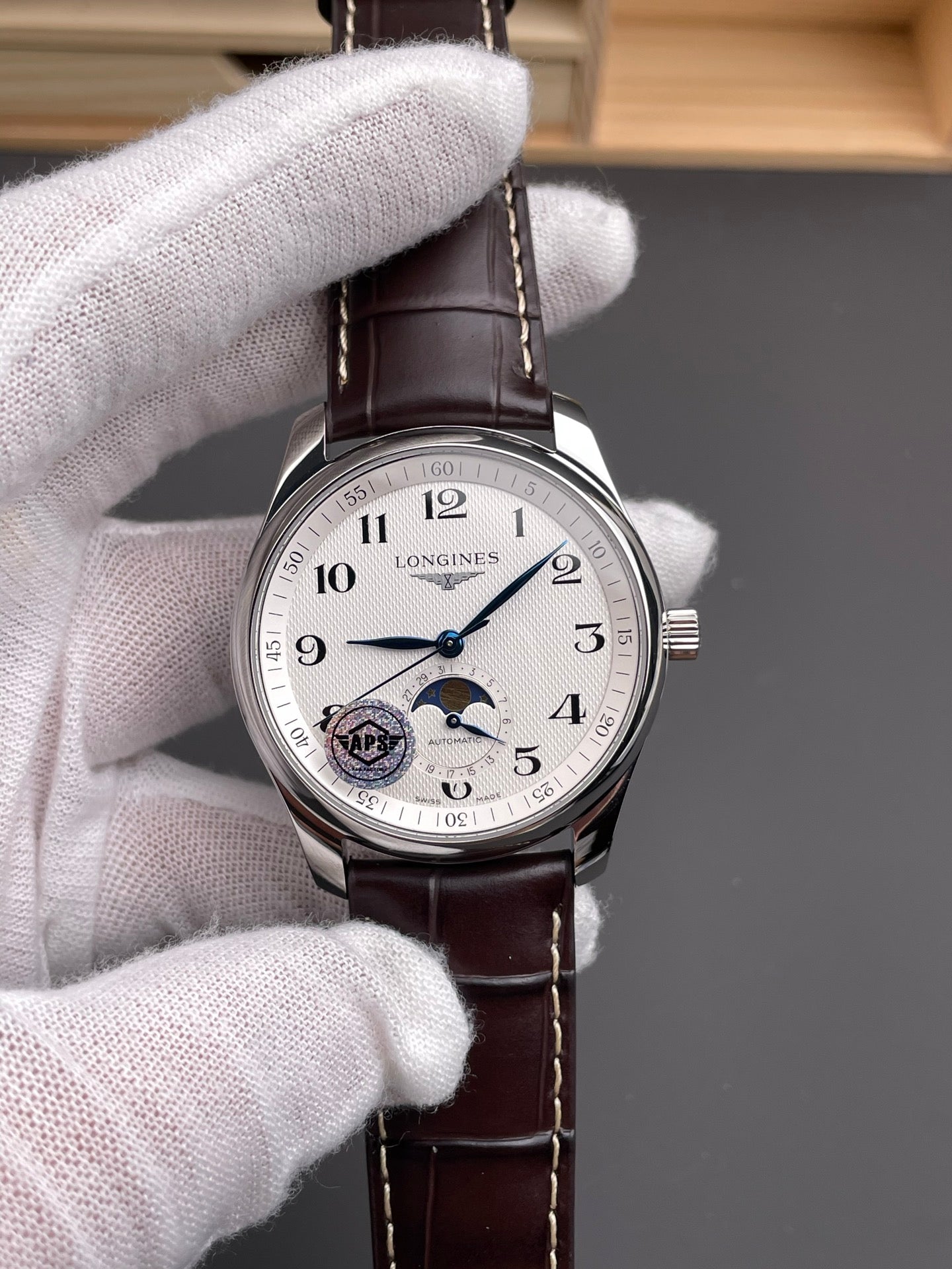 Longines 浪琴名匠 四针月相/40mm/602机