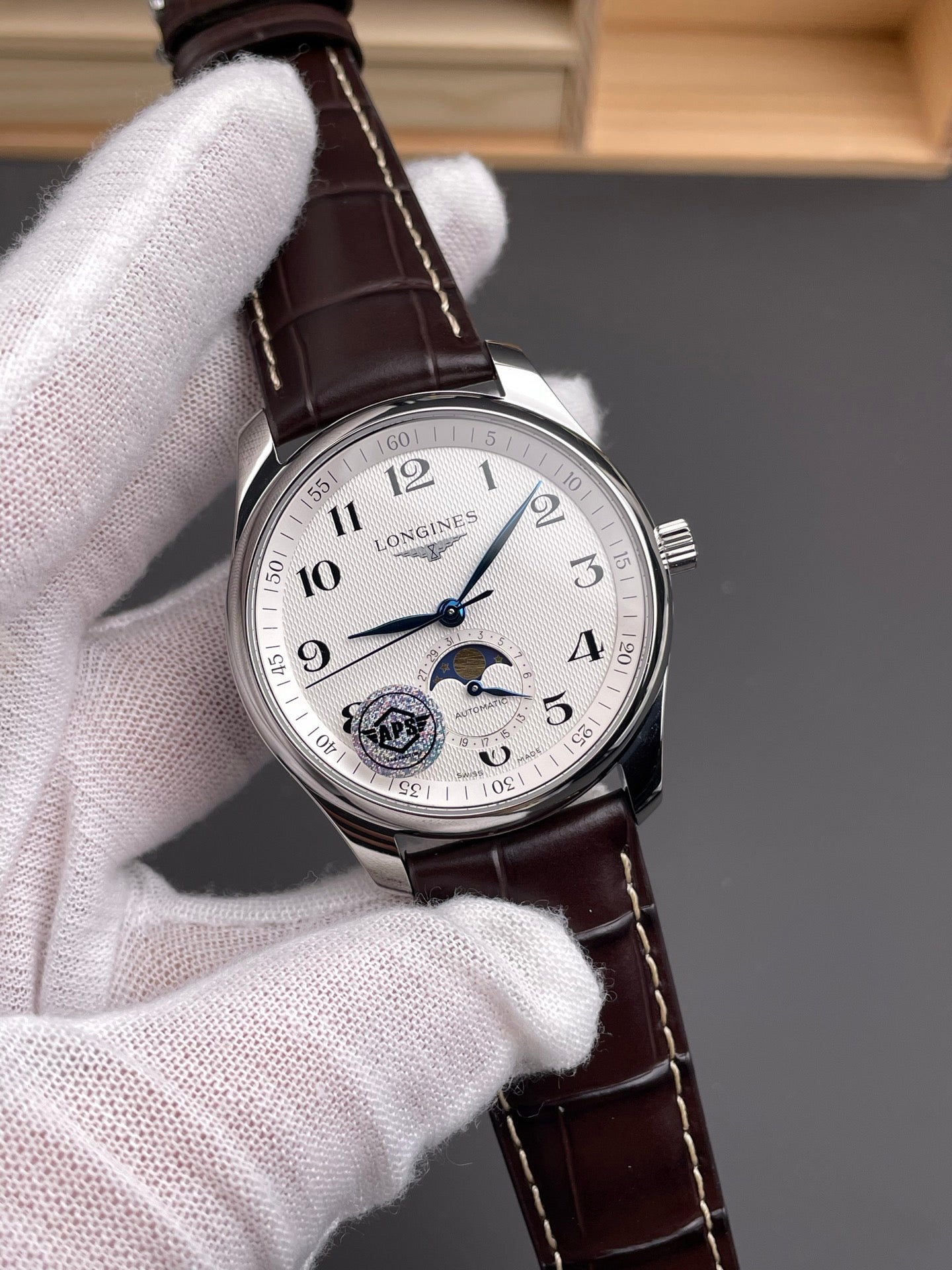 Longines 浪琴名匠 四针月相/40mm/602机