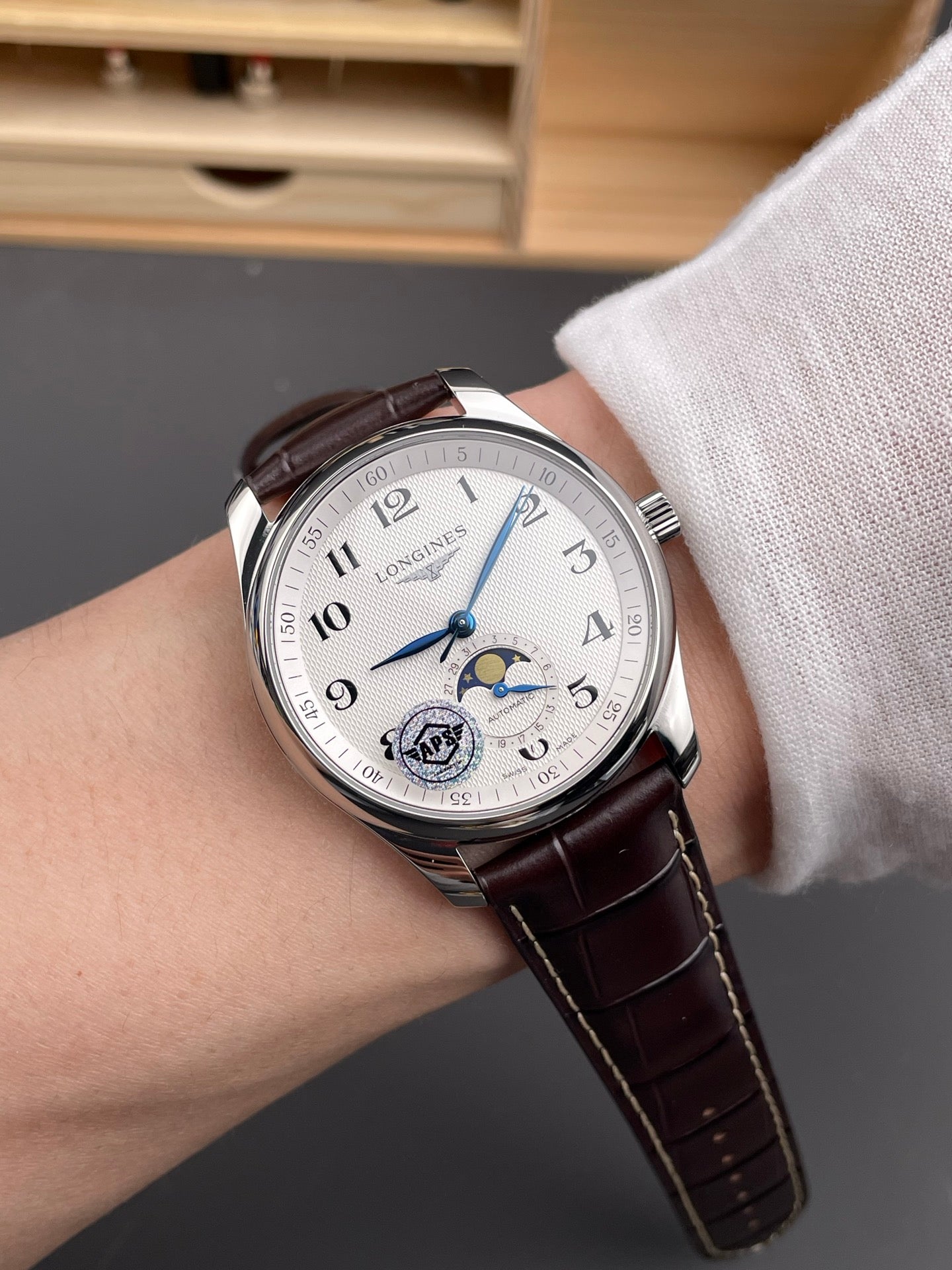 Longines 浪琴名匠 四针月相/40mm/602机
