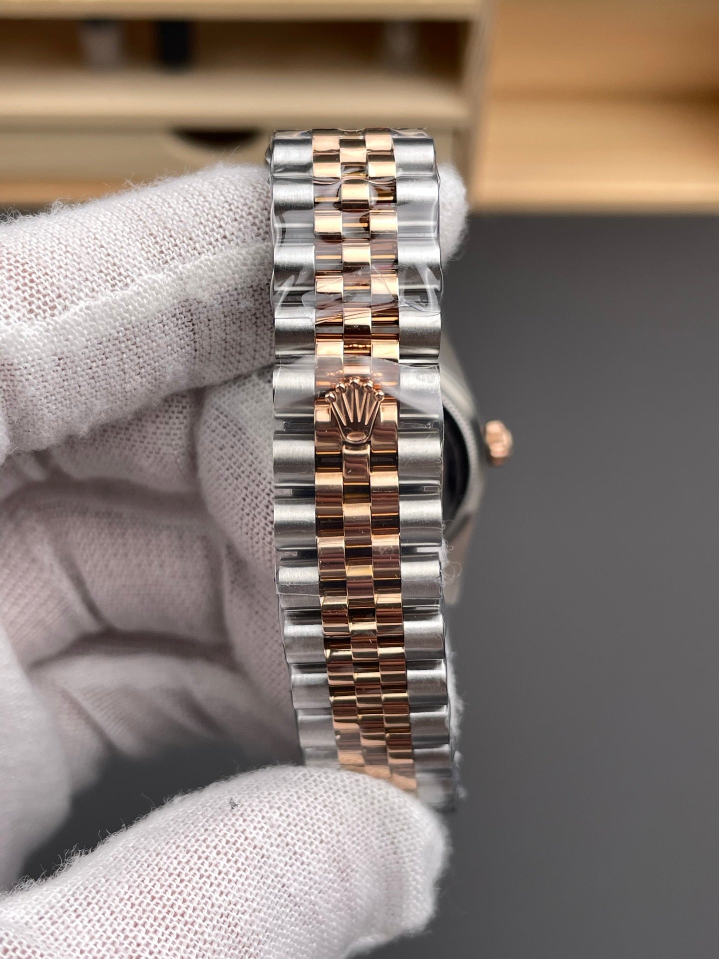 Rolex 间玫金日志 香槟罗马/31mm/2236机