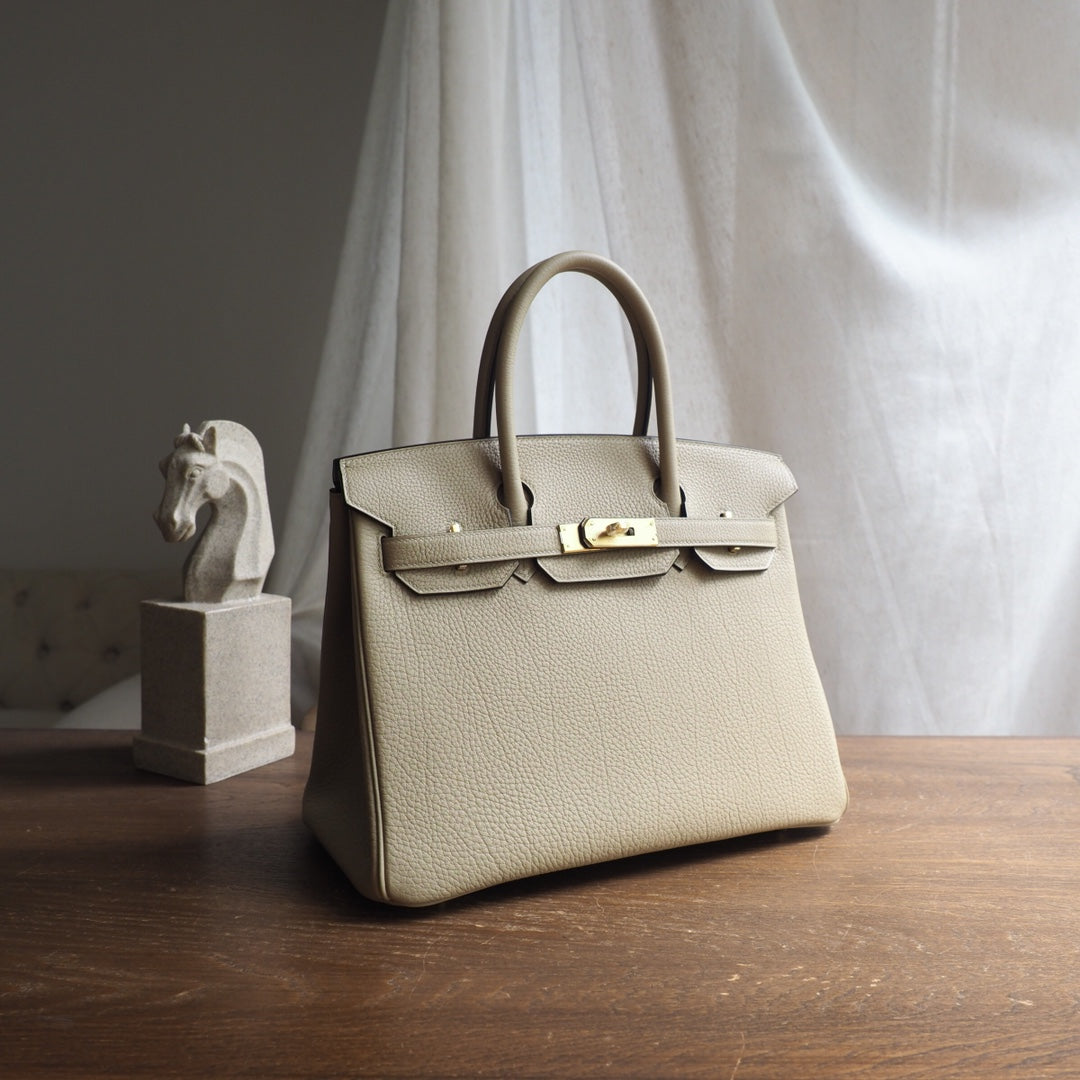 Hermes Birkin 30cm S2/Trench风衣灰 Togo leather Gold hardware