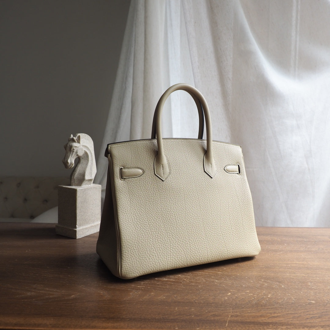 Hermes Birkin 30cm S2/Trench风衣灰 Togo leather Gold hardware