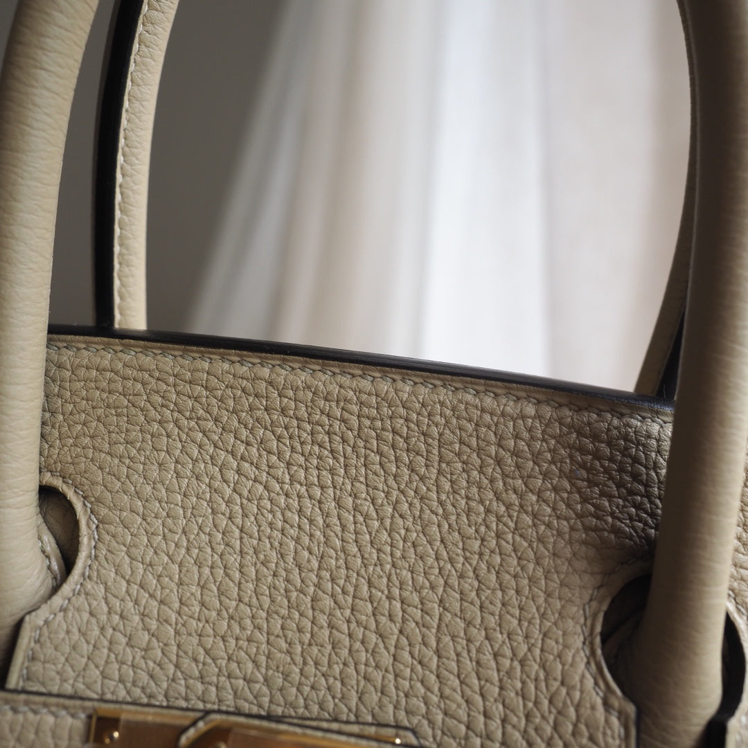 Hermes Birkin 30cm S2/Trench风衣灰 Togo leather Gold hardware