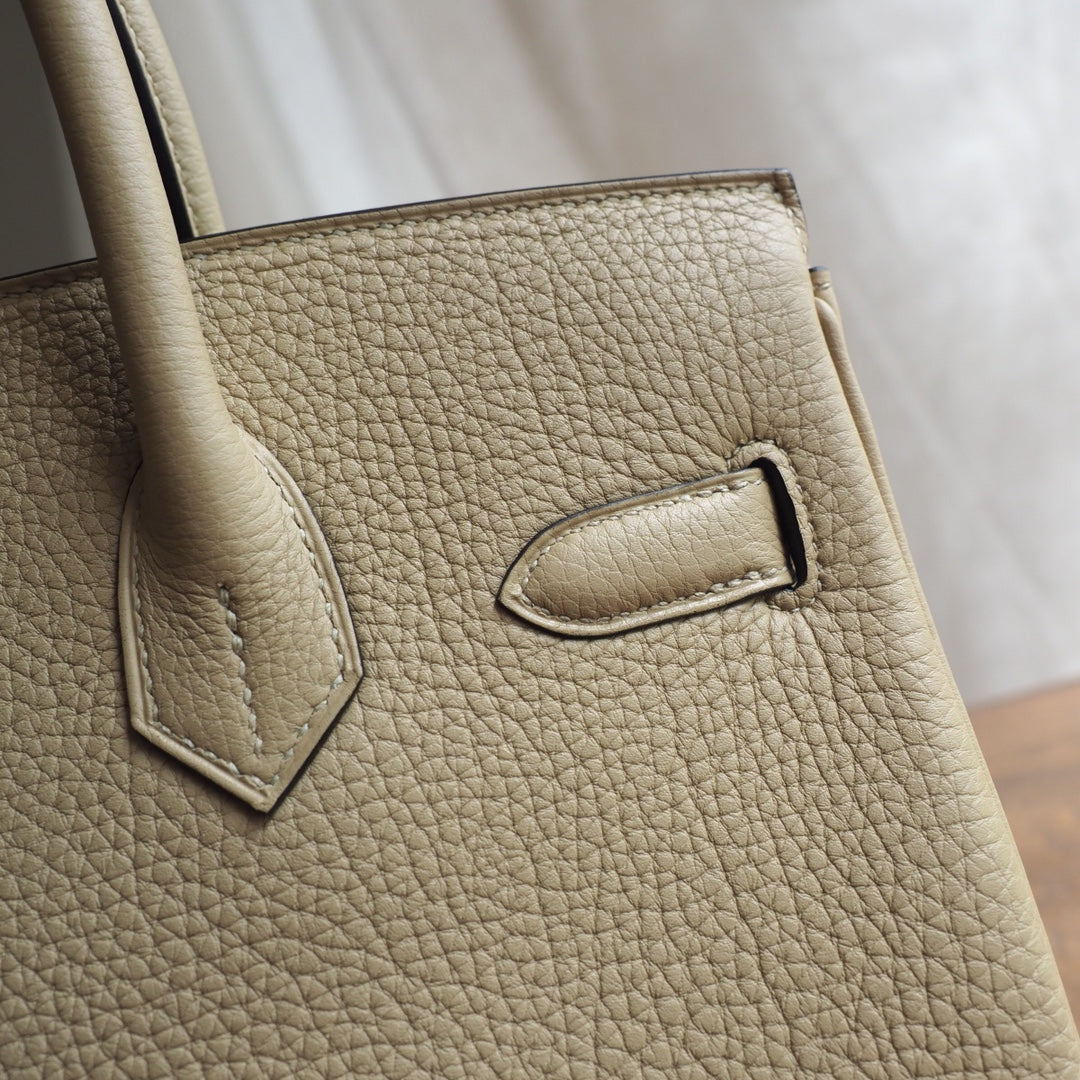 Hermes Birkin 30cm S2/Trench风衣灰 Togo leather Gold hardware