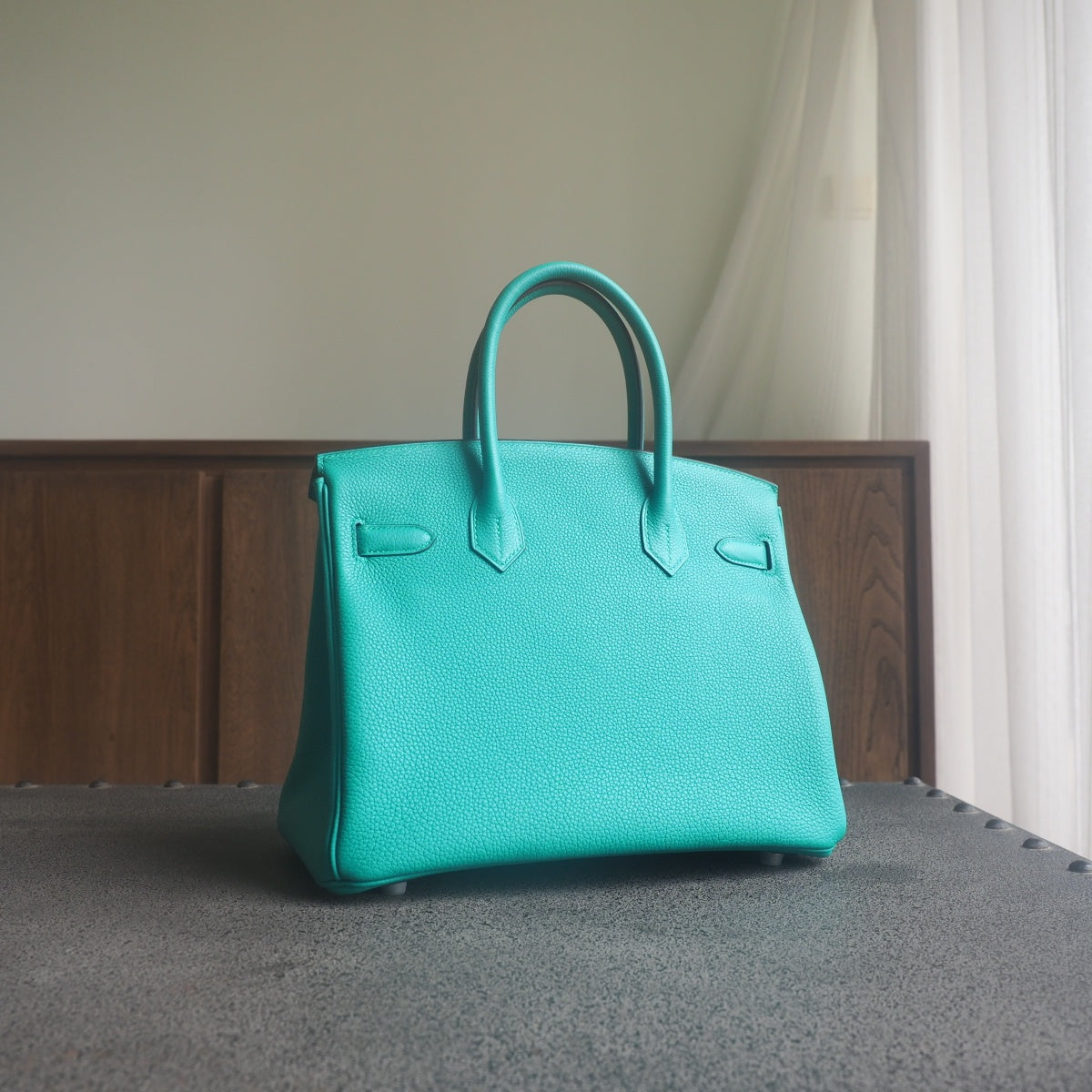 Hermes Birkin 30cm U1/Vert Veronese维罗纳绿 Togo leather Palladium hardware
