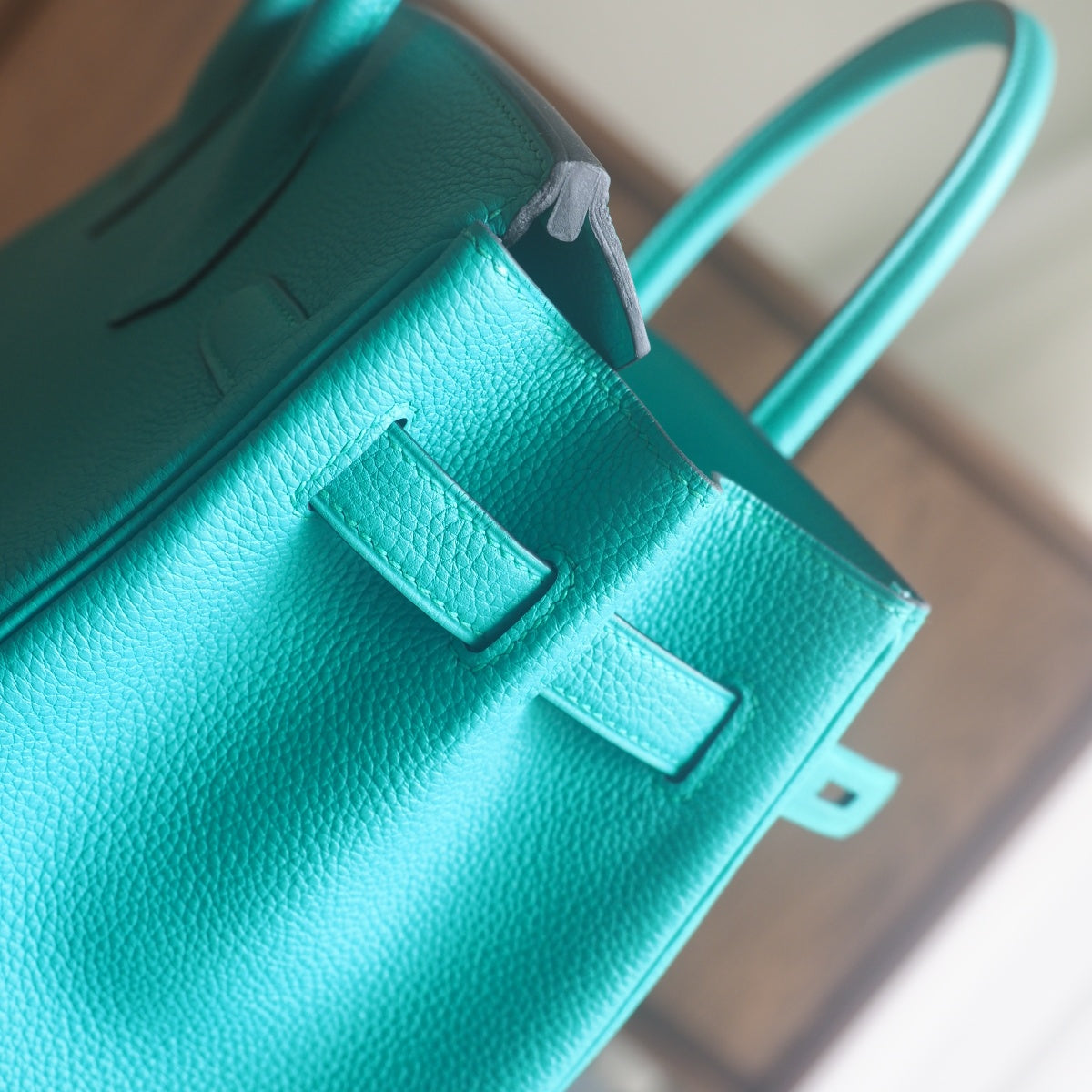 Hermes Birkin 30cm U1/Vert Veronese维罗纳绿 Togo leather Palladium hardware