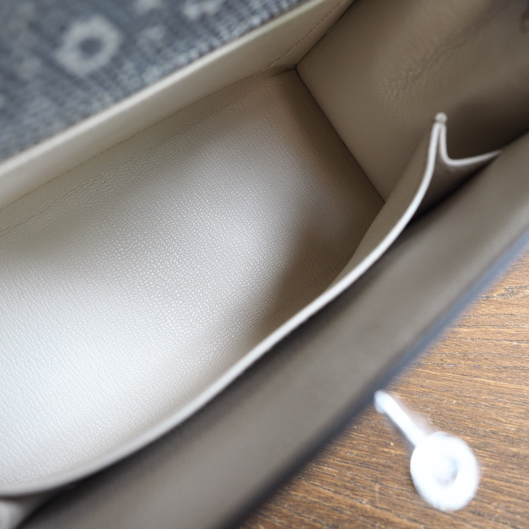 Hermes Kelly 25cm 1B/原色蜥蜴/Ombre Lizard leather Palladium hardware