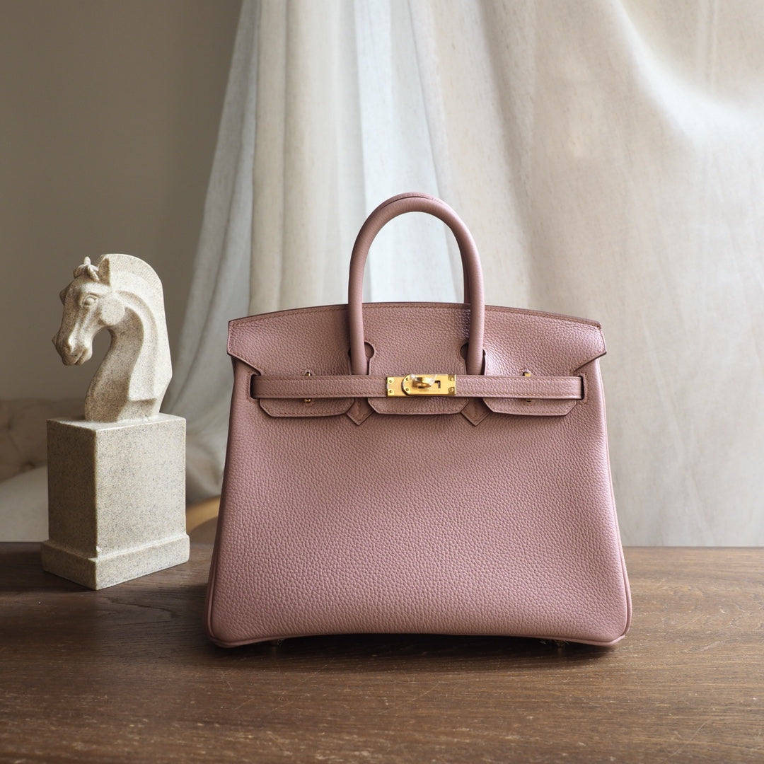 Hermes Birkin 25cm 4W/紫藤色/Glycine Togo leather Gold hardware