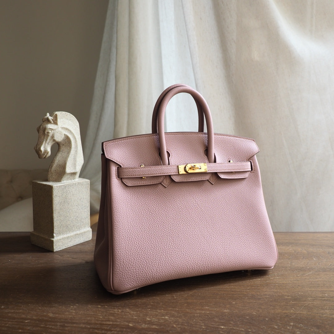 Hermes Birkin 25cm 4W/紫藤色/Glycine Togo leather Gold hardware