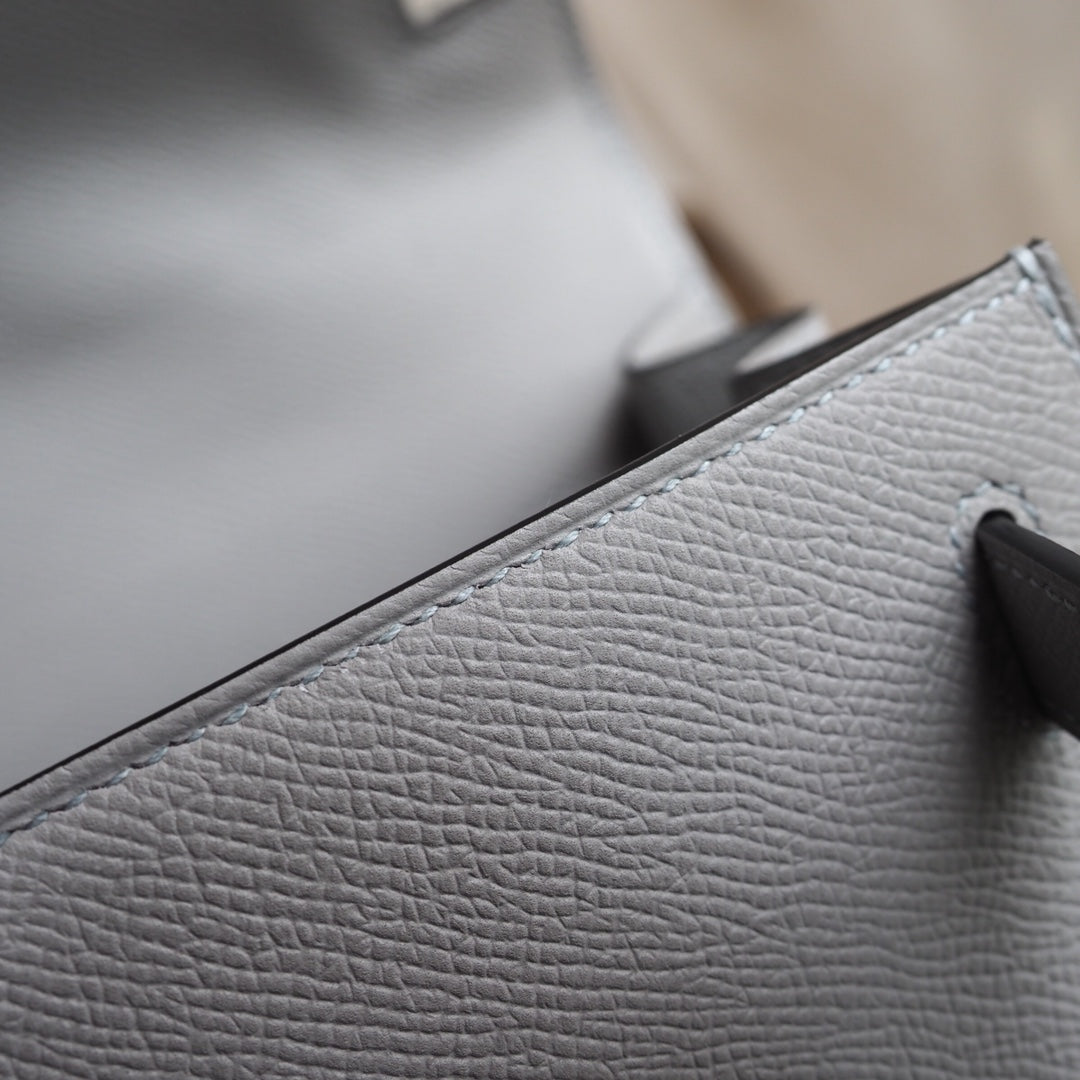 Hermes Kelly 28cm 4Z/海鸥灰/Gris mouette Epsom leather Palladium hardware