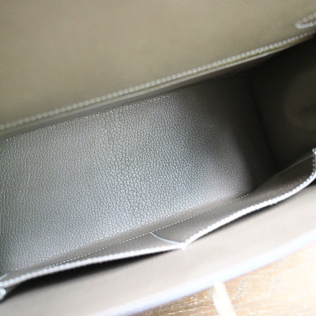 Hermes Kelly 28cm 18/大象灰/EtouPe Epsom leather Gold hardware