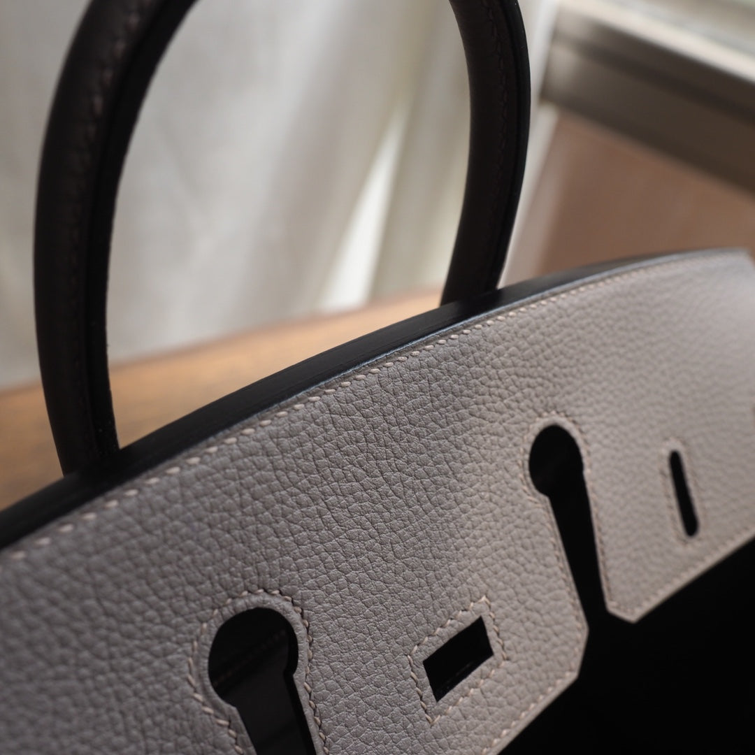 Hermes Birkin 25cm M8/沥青灰/Gris AsPhalte Togo leather Gold hardware