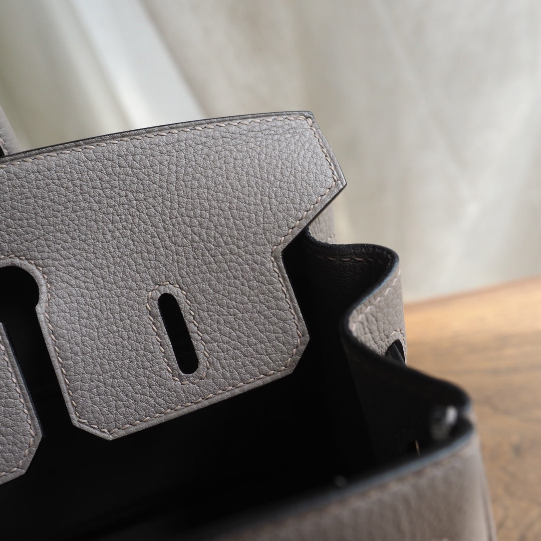 Hermes Birkin 25cm M8/沥青灰/Gris AsPhalte Togo leather Gold hardware