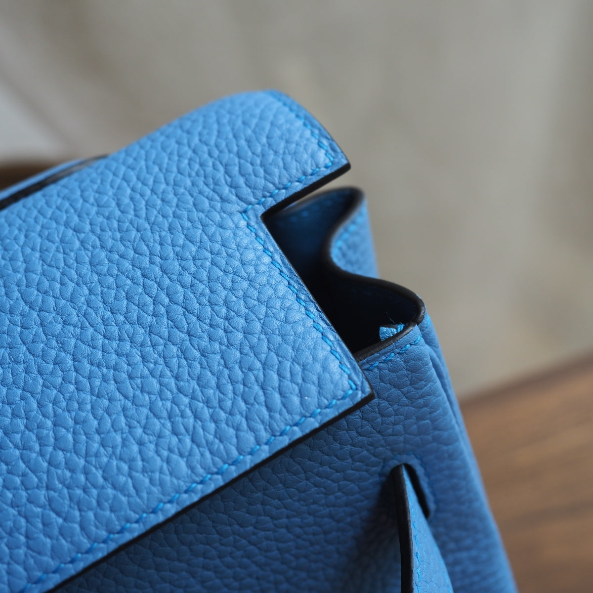 Hermes Kelly 35cm 2T/天堂蓝/Blue paradise Togo leather Gold hardware