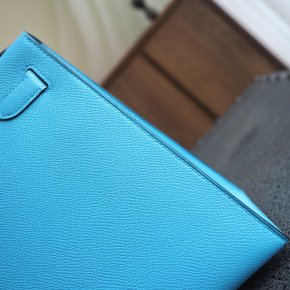Hermes Kelly 28cm P3/北方蓝/Blue du nord Epsom leather Palladium hardware