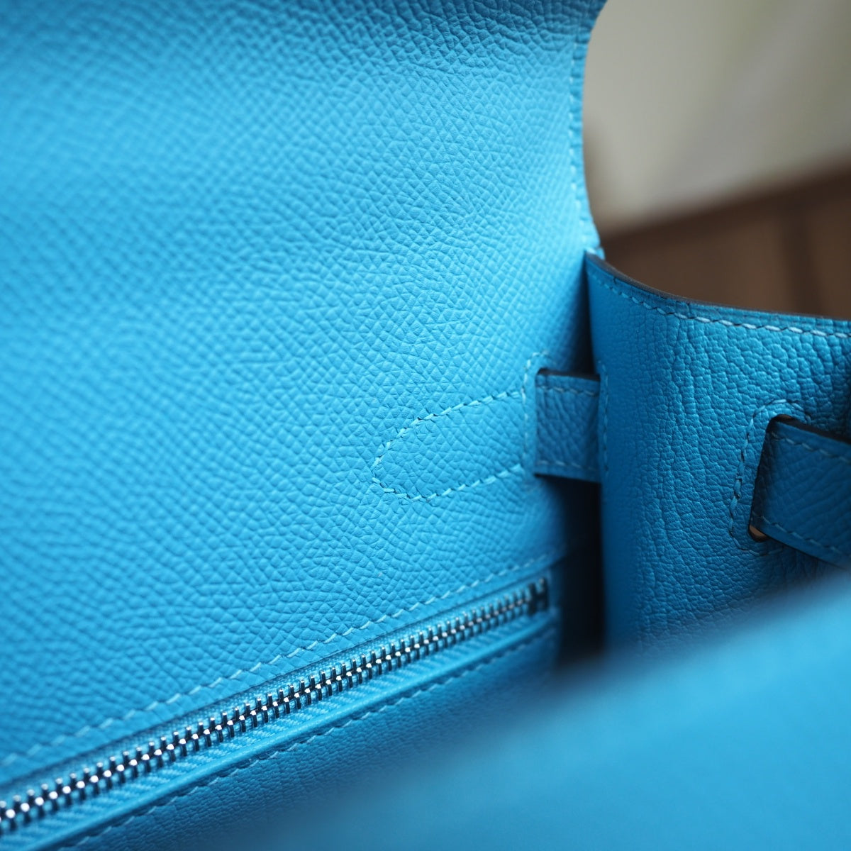 Hermes Kelly 28cm P3/北方蓝/Blue du nord Epsom leather Palladium hardware