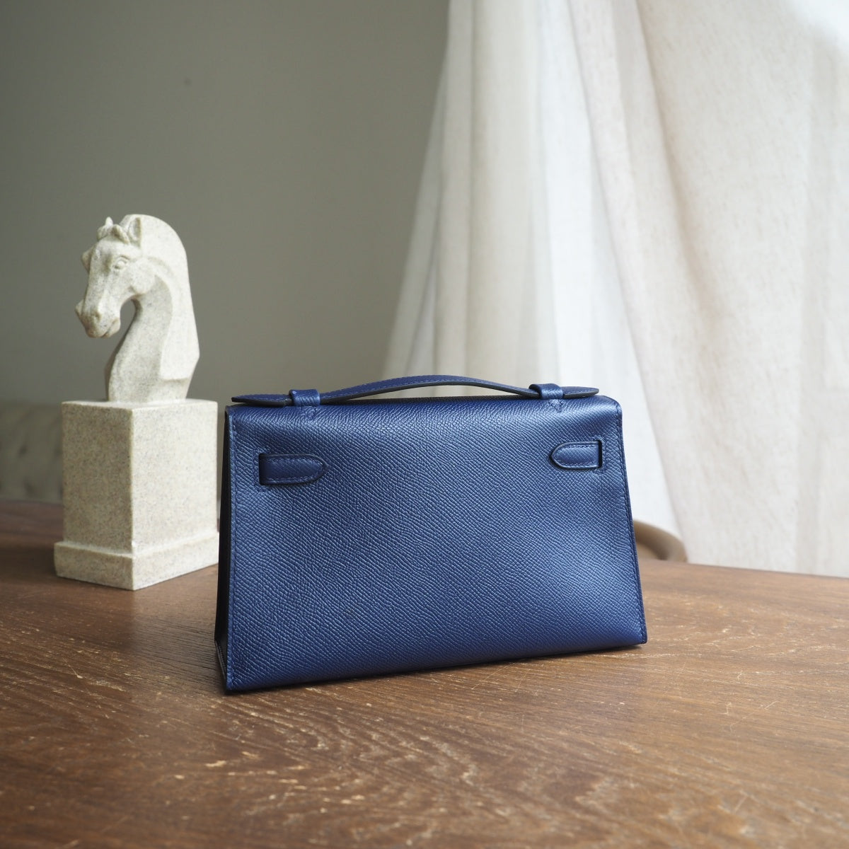 Hermes Mini Kelly 22cm 73/宝石蓝/Blue SaPhir Epsom leather Gold hardware