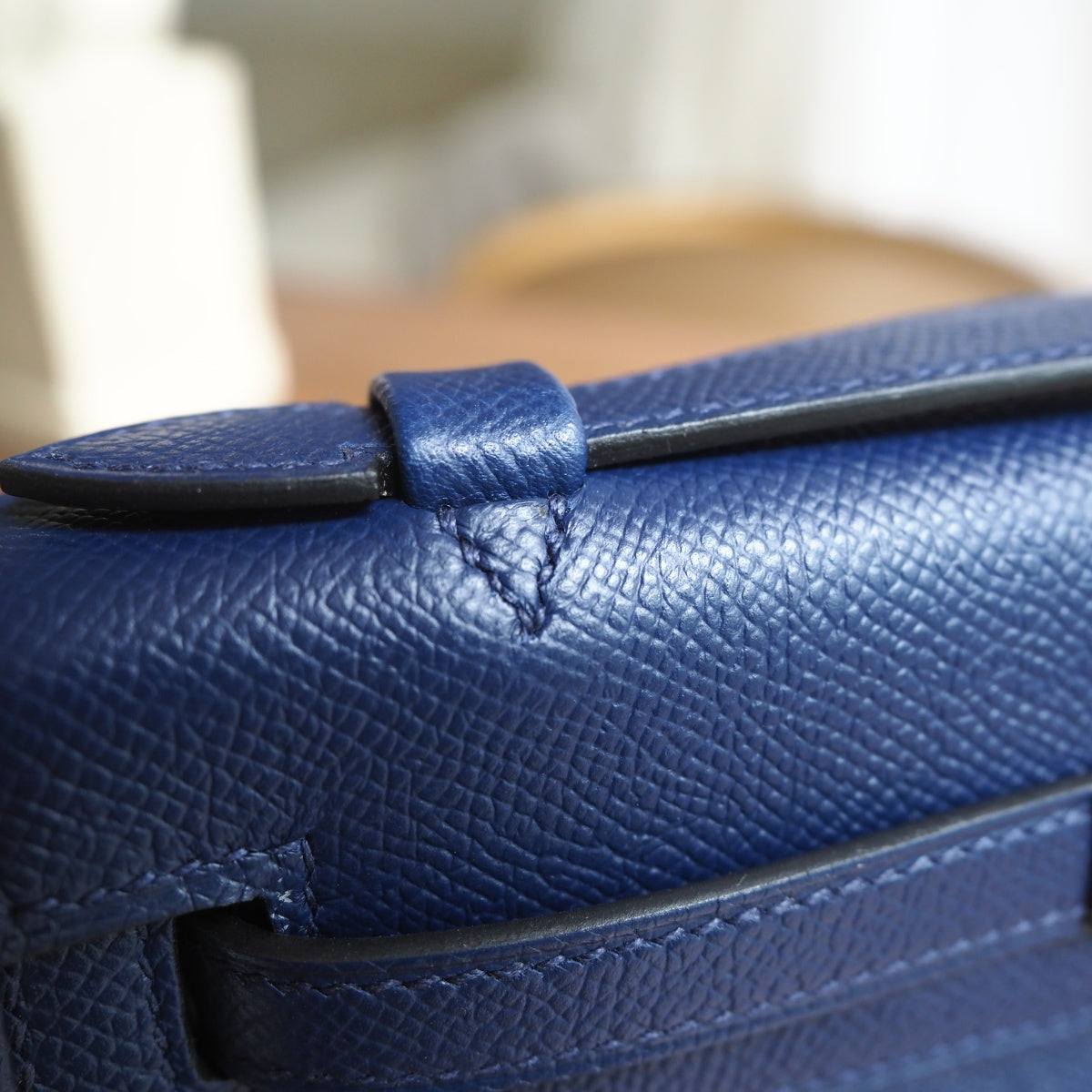 Hermes Mini Kelly 22cm 73/宝石蓝/Blue SaPhir Epsom leather Gold hardware