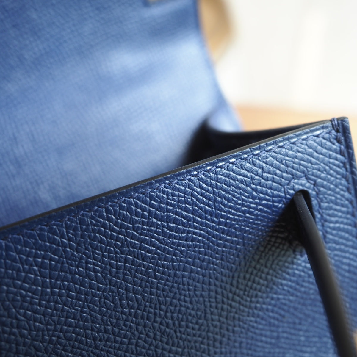 Hermes Mini Kelly 22cm 73/宝石蓝/Blue SaPhir Epsom leather Gold hardware