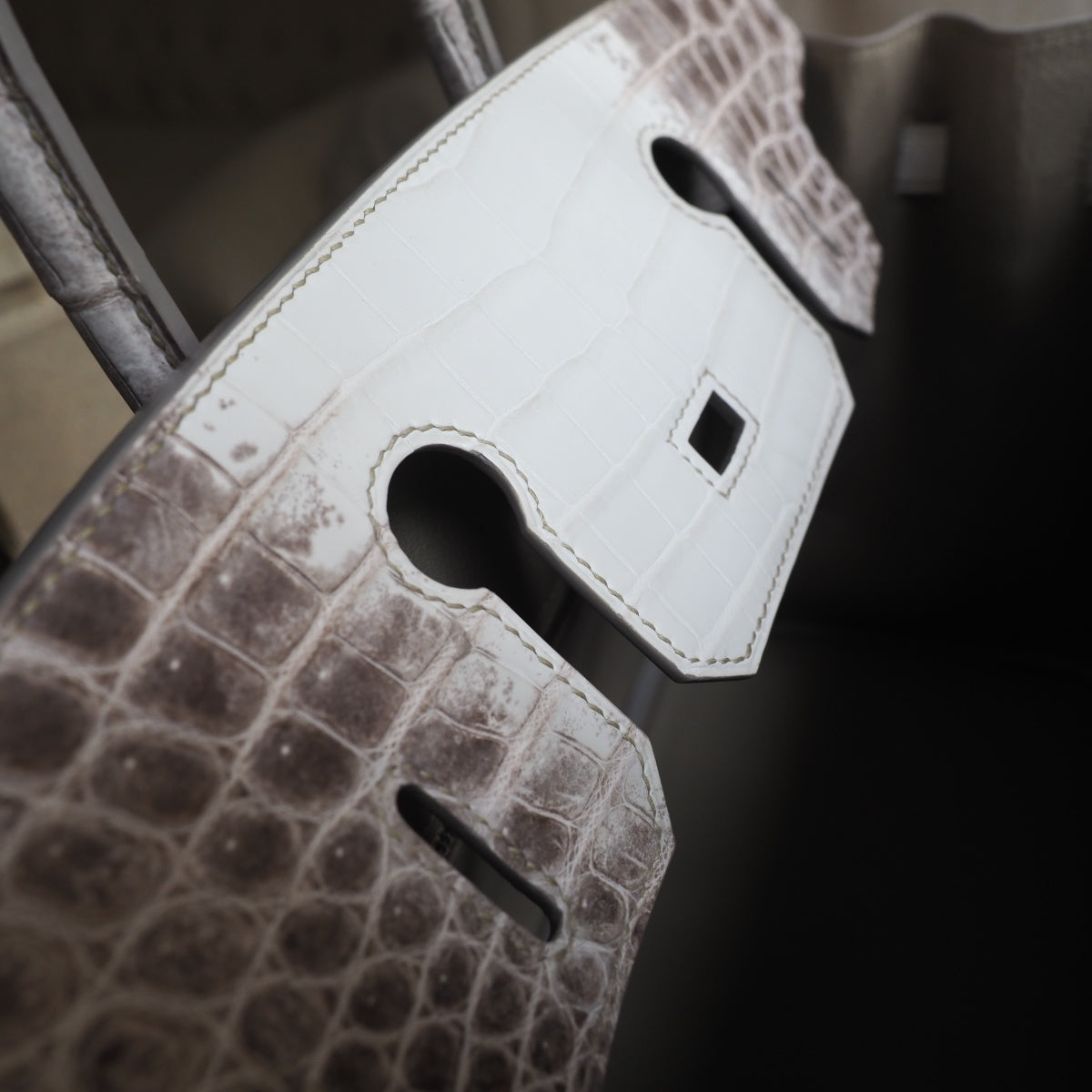 Hermes Birkin 30cm 8D/喜马拉雅灰/Himalaya grey Crocodile leather Palladium hardware